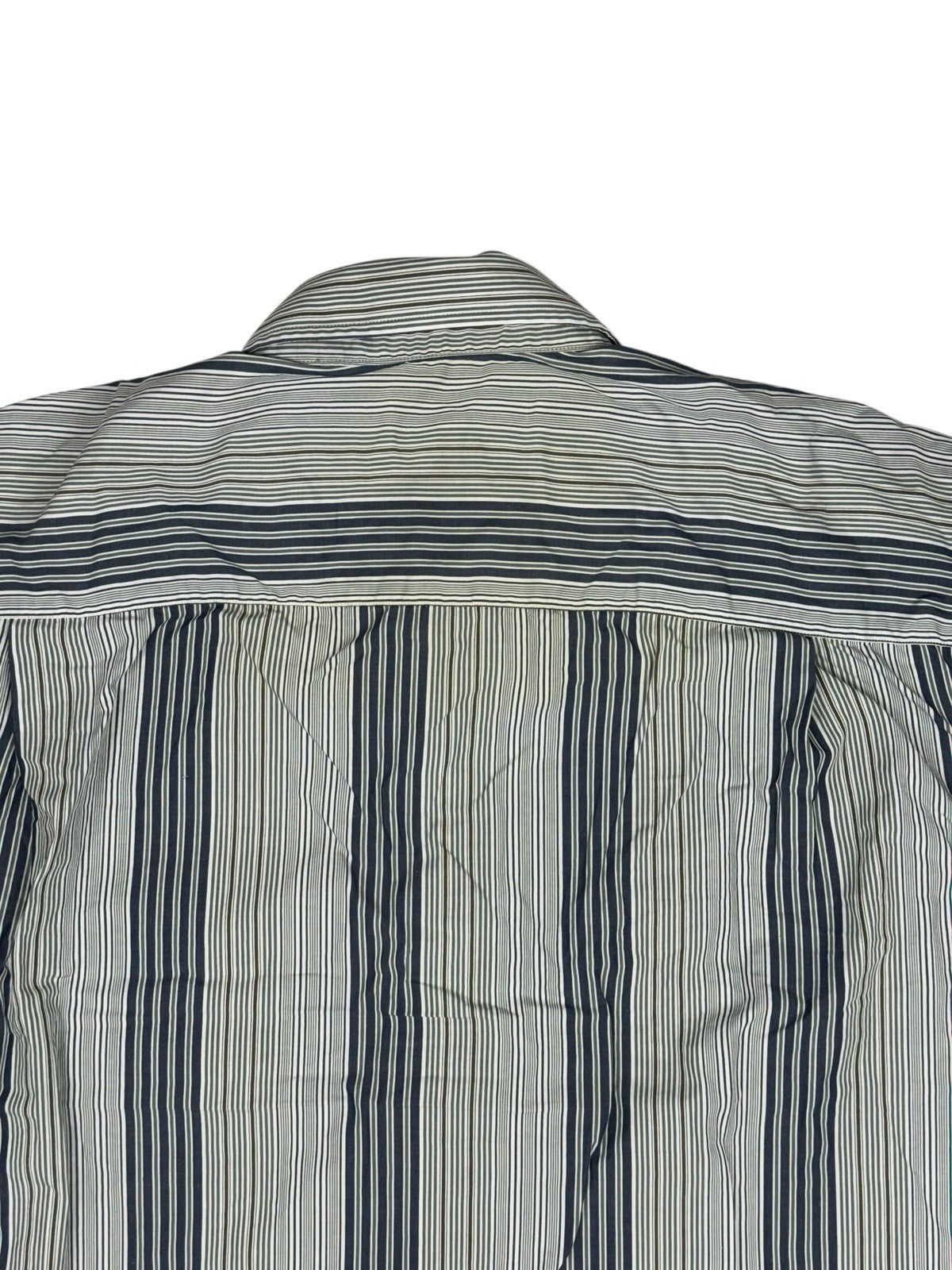 Lacoste Retro Blue Striped Shirt Large