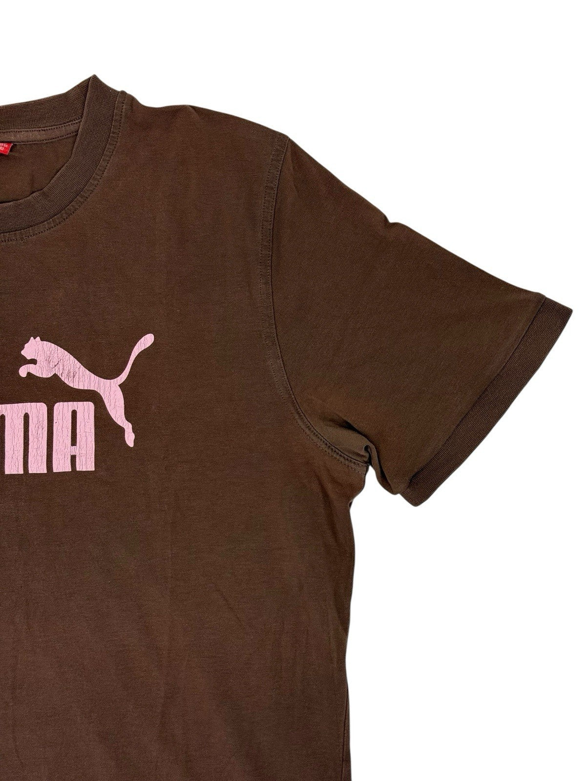 Puma Brown Cotton Blend Top Medium