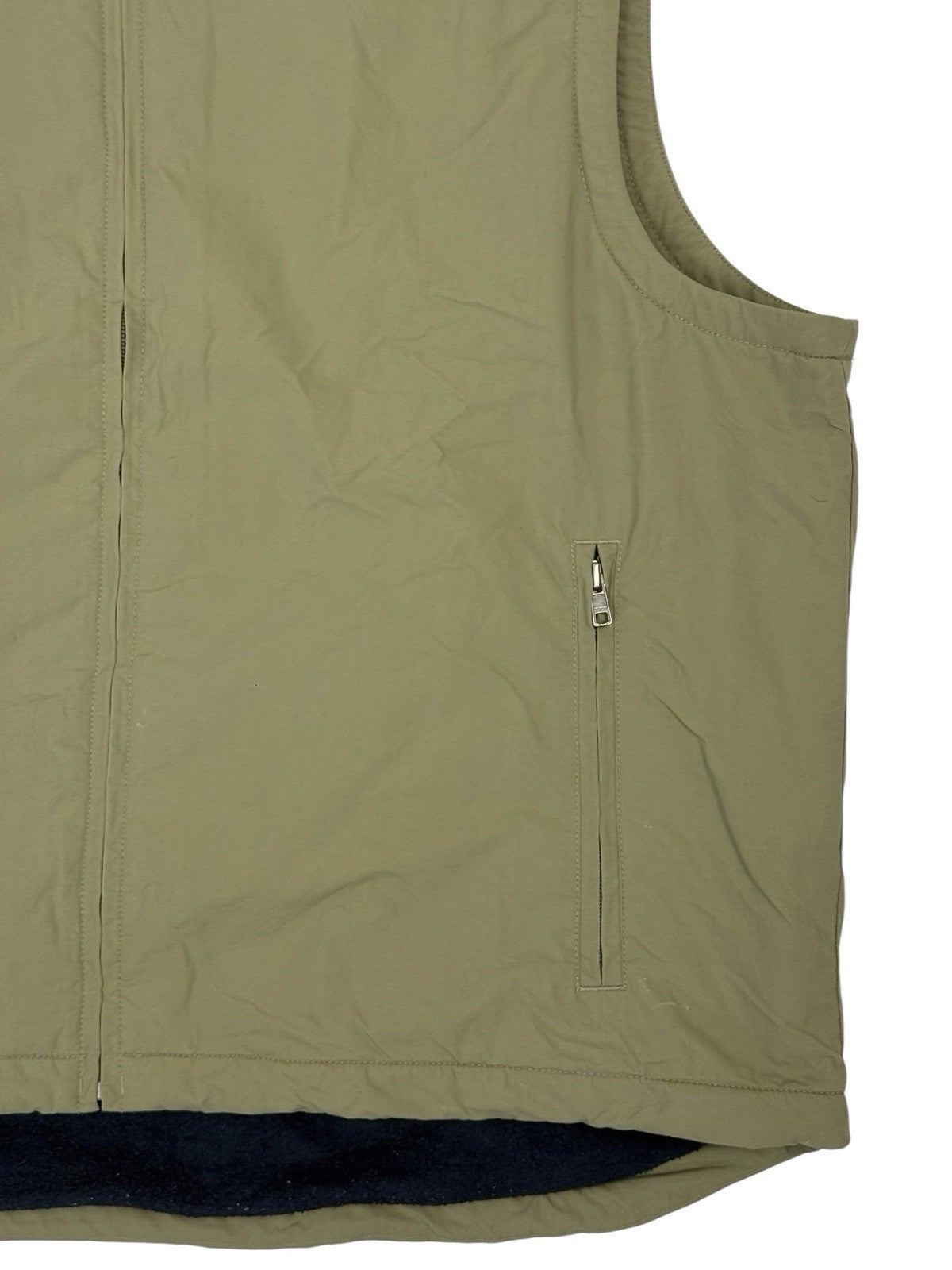LL Bean Retro Green Fleece Lined Gillet Bodywarmer XL