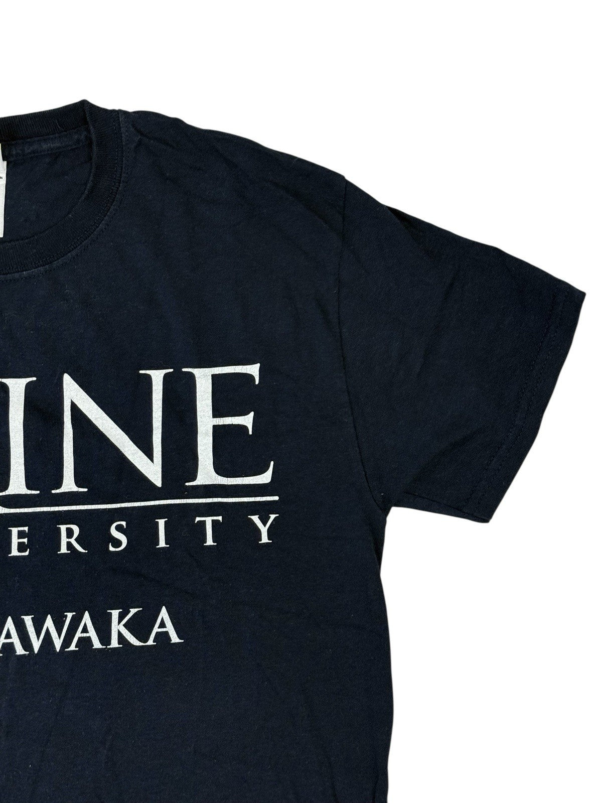 Retro Trine University Mishawaka Blue Cotton Top Small