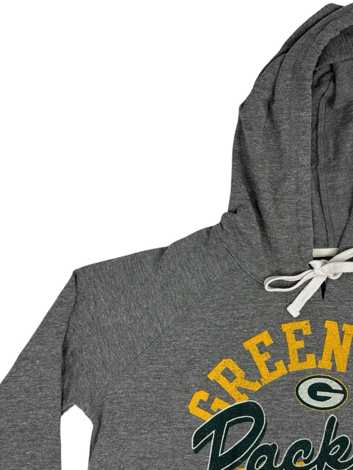 NFL Grey Green Bay Packers Distressed Print Hoodie XL