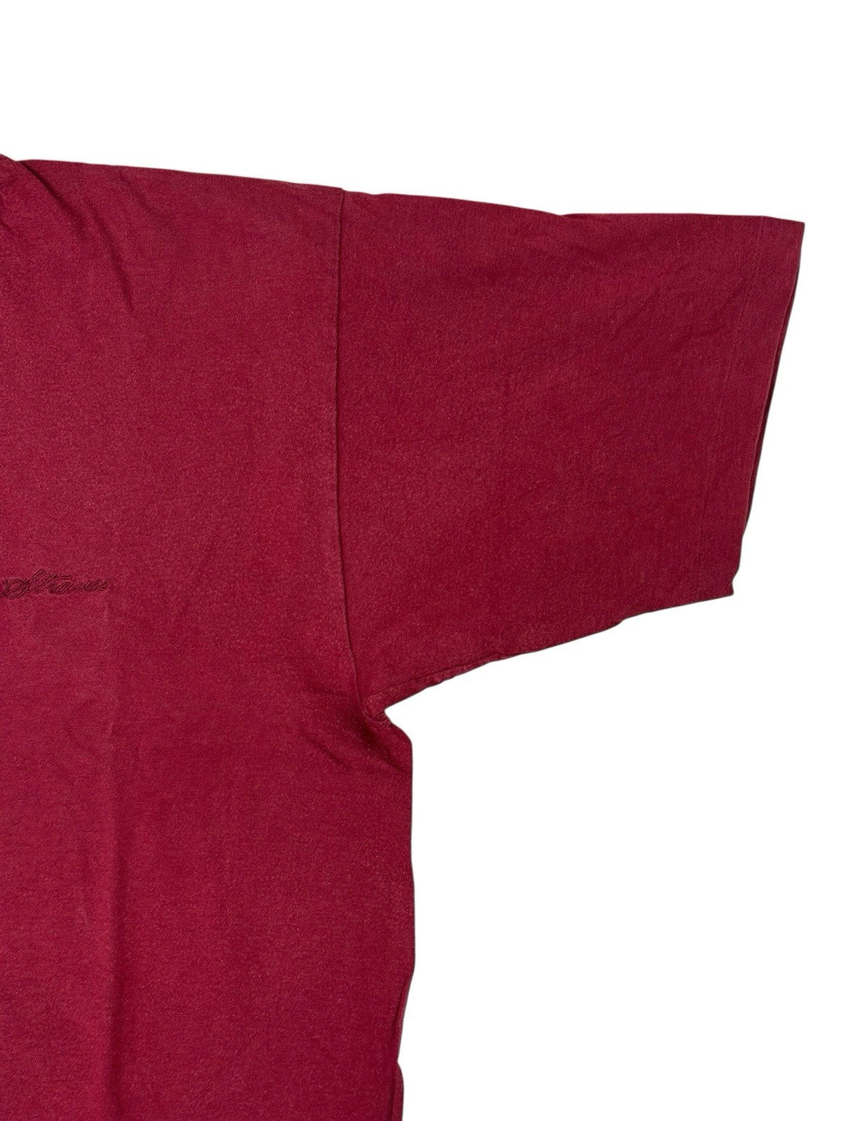Levi's Red Retro Script Embroidered Logo Top Medium