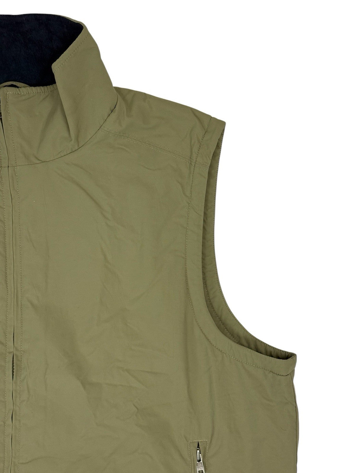 LL Bean Retro Green Fleece Lined Gillet Bodywarmer XL