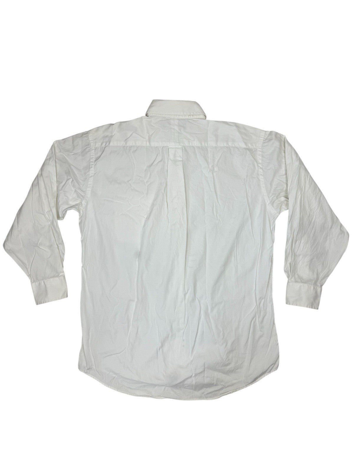 Tommy Hilfiger Vintage White Gold Crest Shirt Medium (15" Collar)