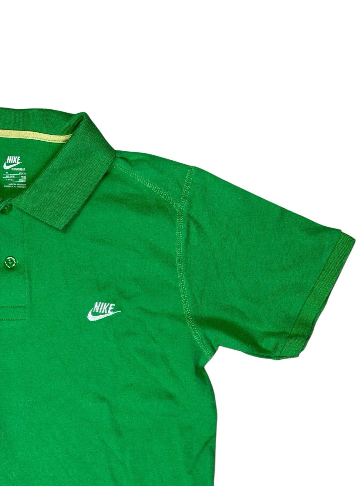 Nike Green Retro Polo Top Medium