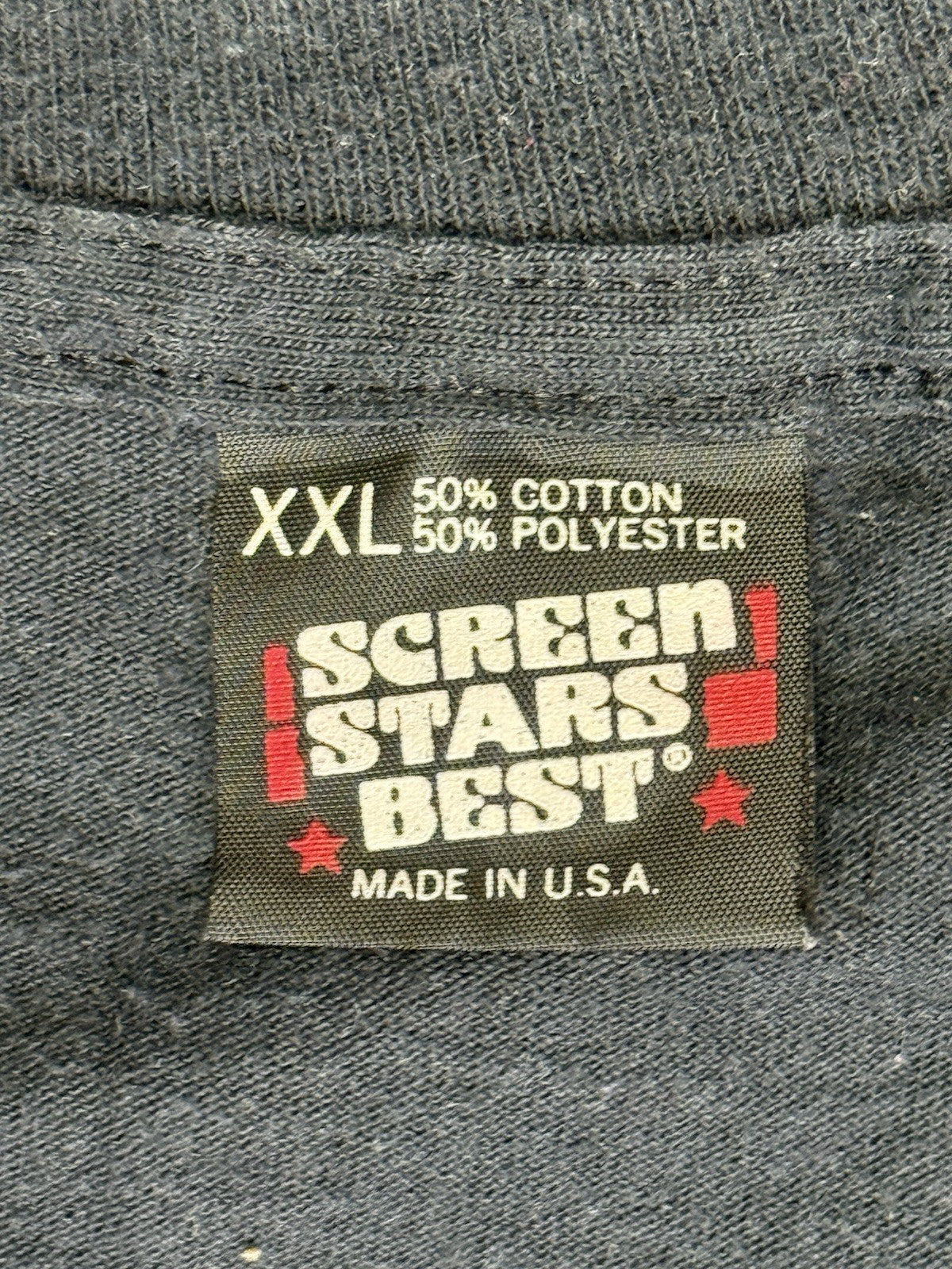 Screen Stars Black Vintage Parkersburg 91 Top 2XL