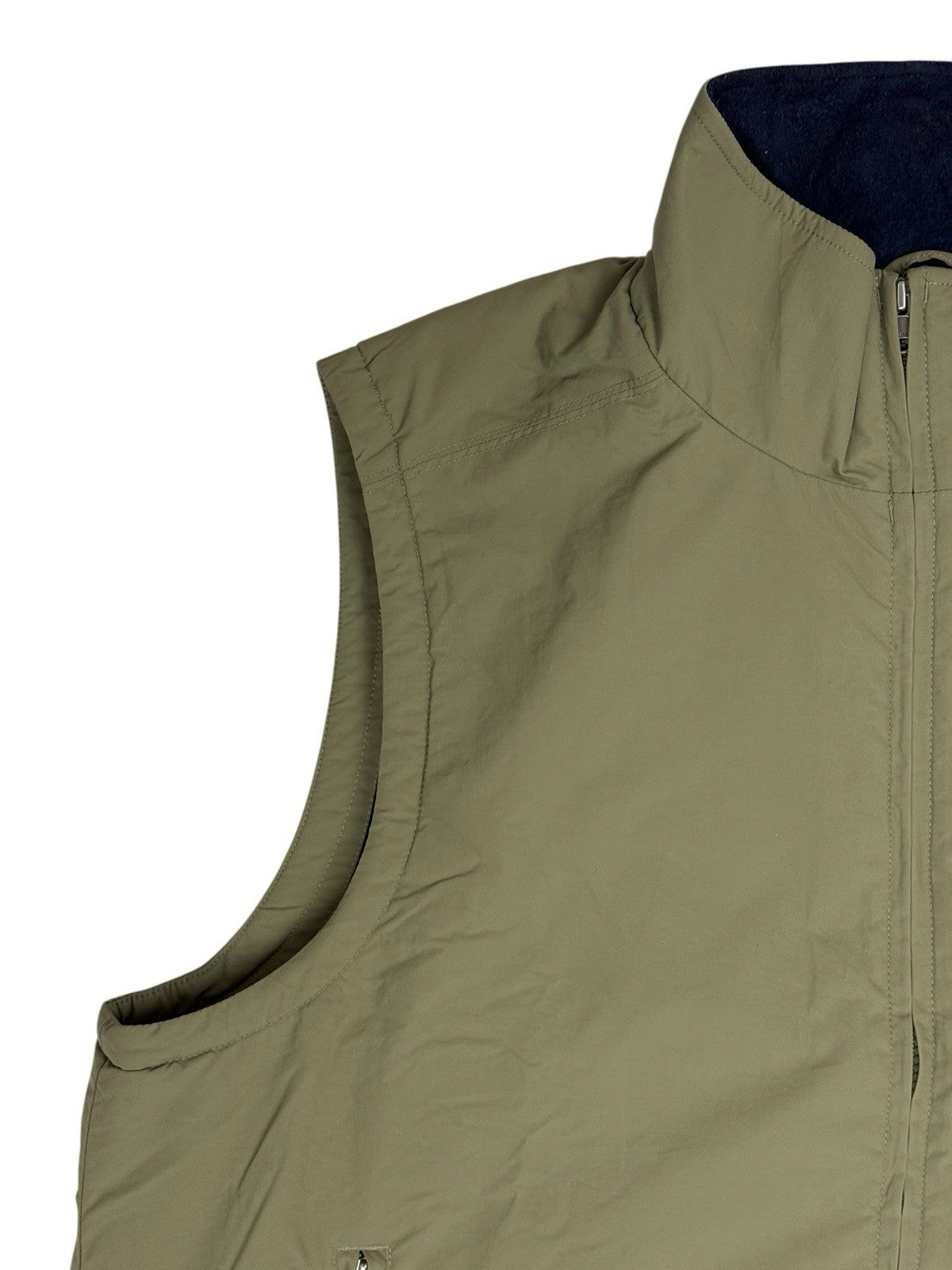 LL Bean Retro Green Fleece Lined Gillet Bodywarmer XL