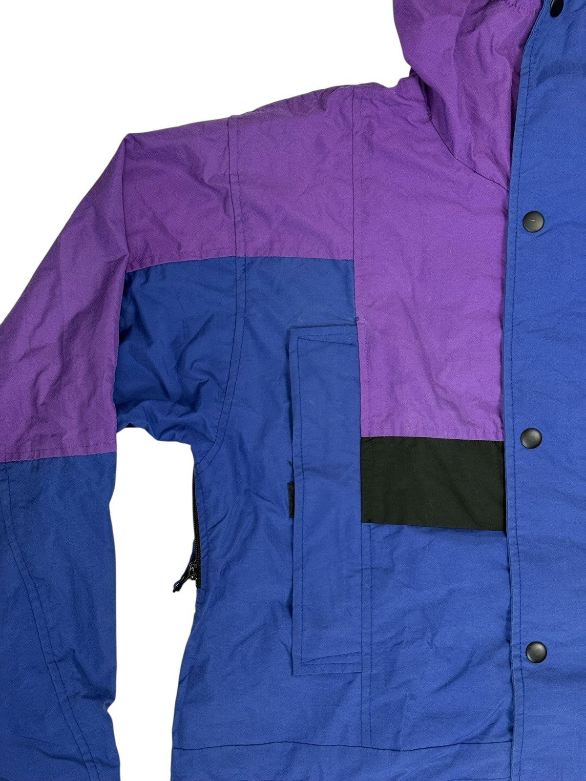 LL Bean Vintage Blue Sunbuster Zip Jacket Medium