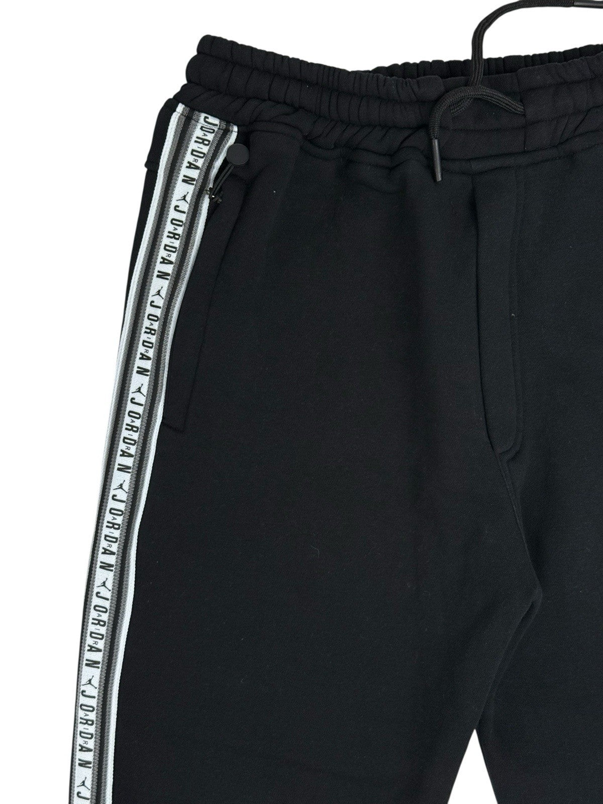 Jordan Black Cotton Blend Joggers Size Large