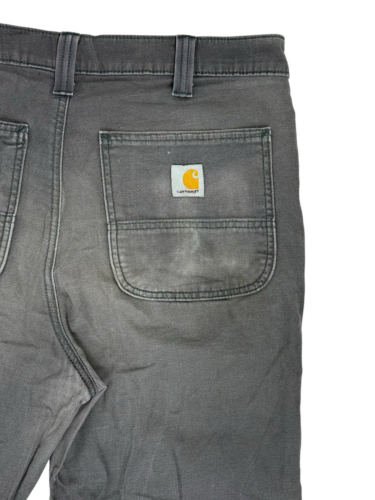 Carhartt Grey Straight Fit Rugged Flex Jeans 33W 34L