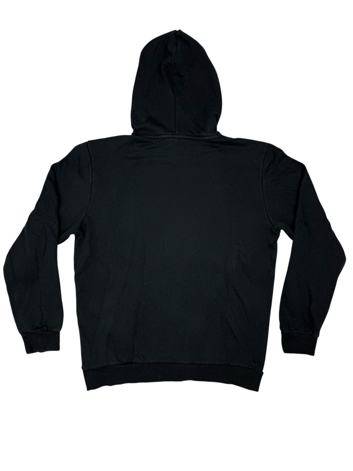 Puma Black Printed Logo Hoodie Medium