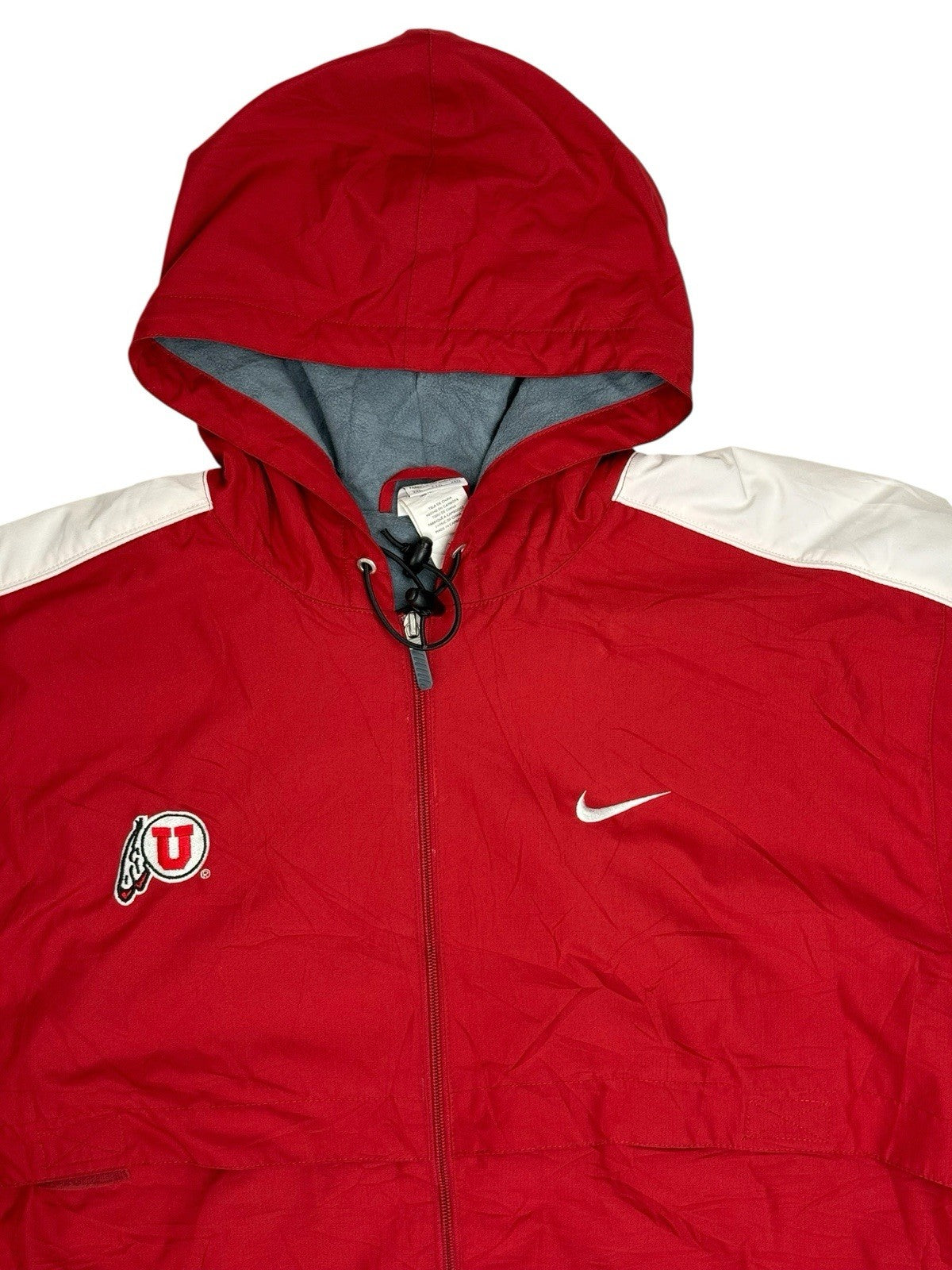 Nike Utah Utes Red Zip Long Parka Jacket 2XL