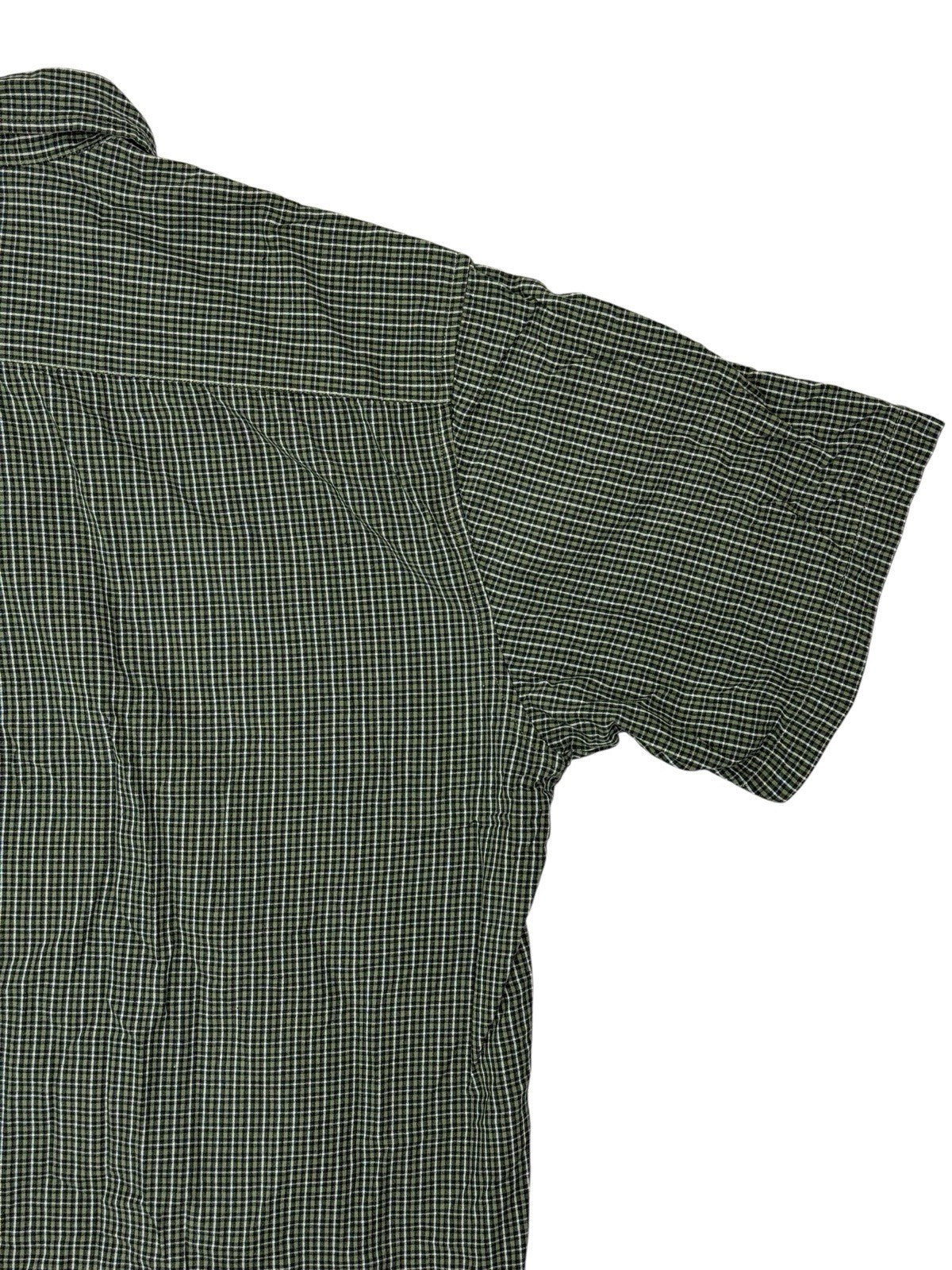 J Crew Green Check Cotton Collared Shirt XL