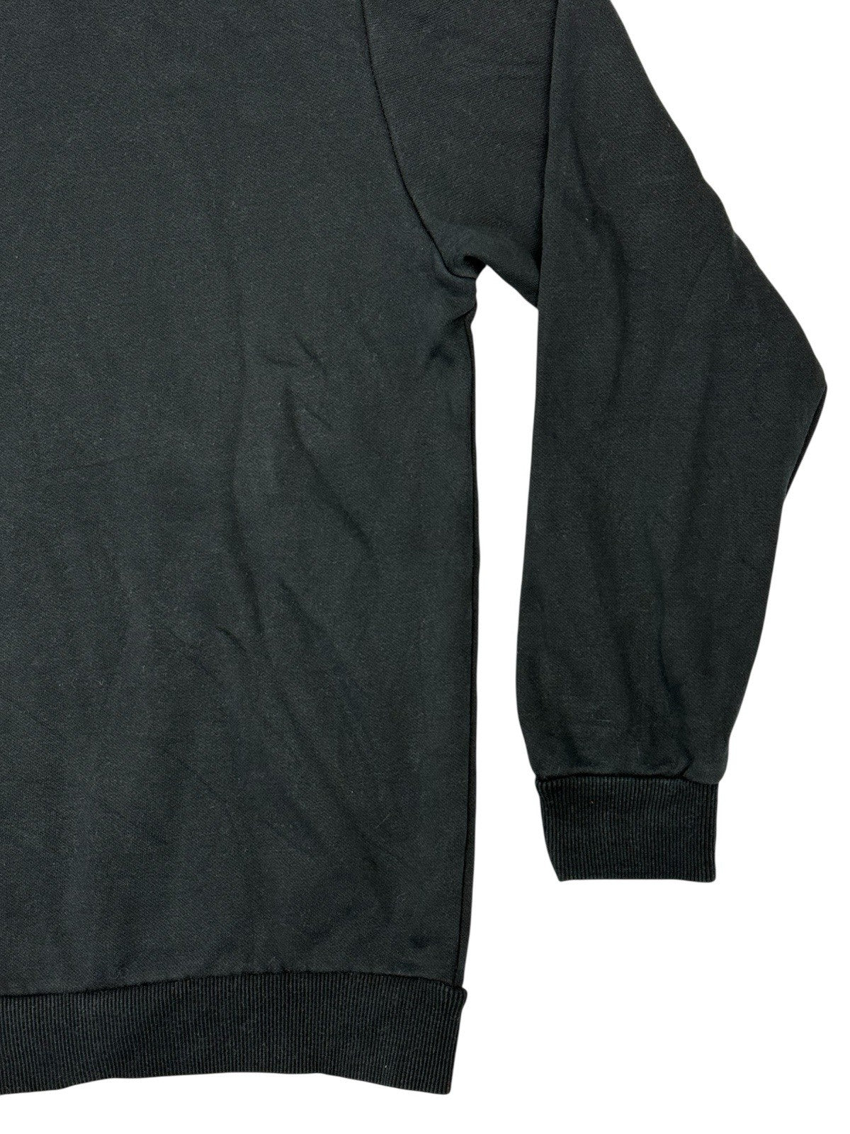 Puma Black Printed Logo Hoodie Medium