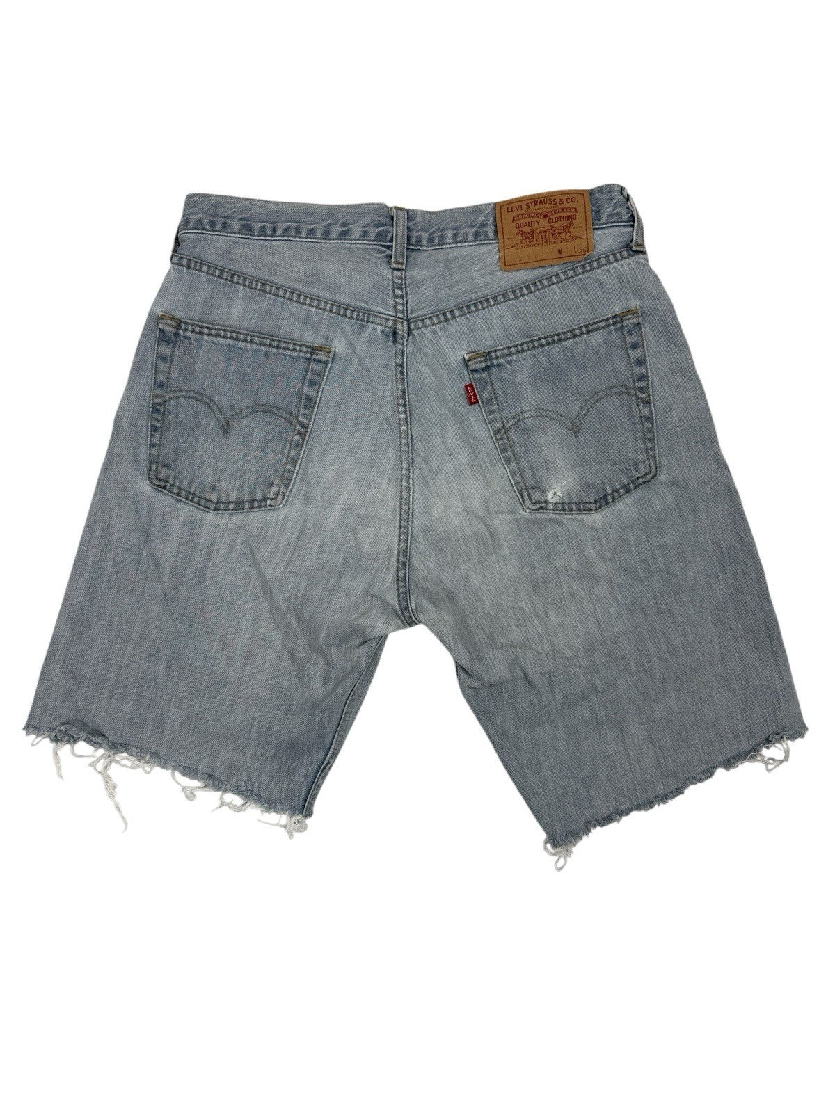 Levi's Blue Cut Off Shorts 34W