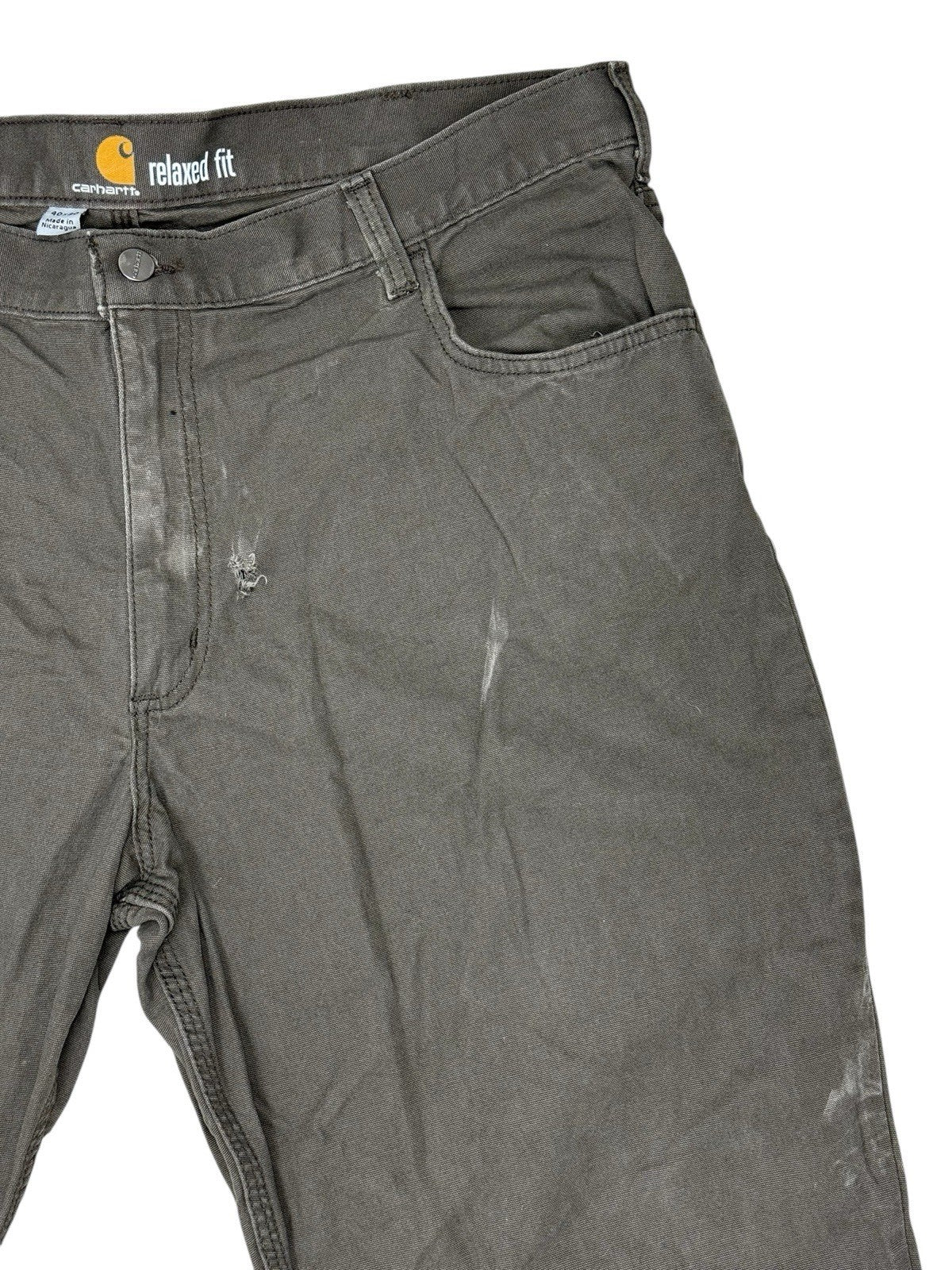 Carhartt Brown Relaxed Fit Workwear Jeans 40W 30L