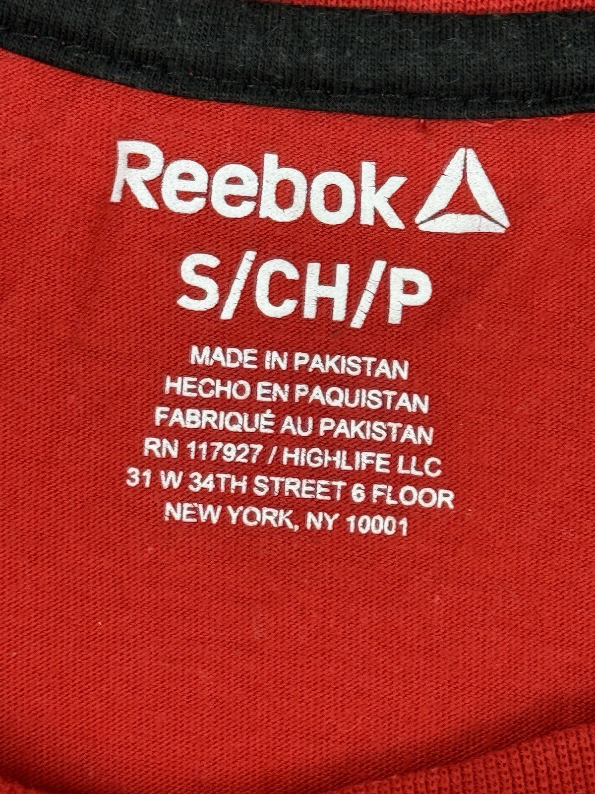 Reebok Red Future Printed Top Small