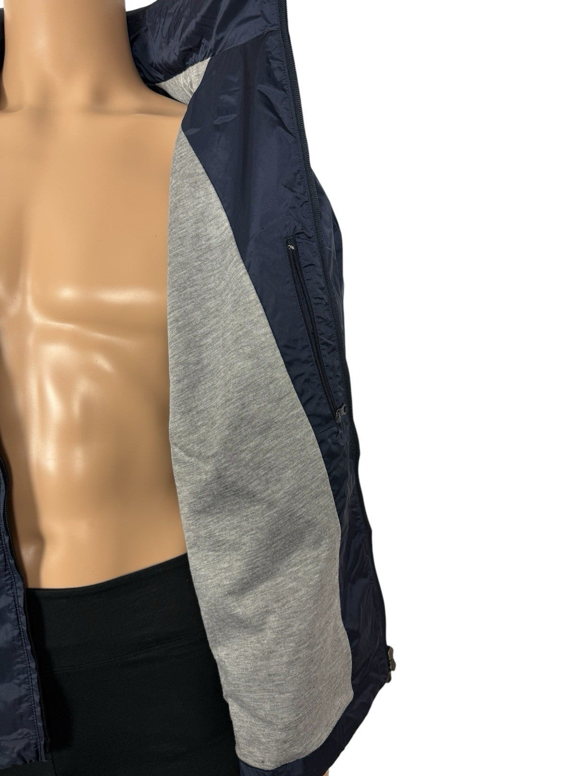 Champion Blue Zip Lined Jacket Large