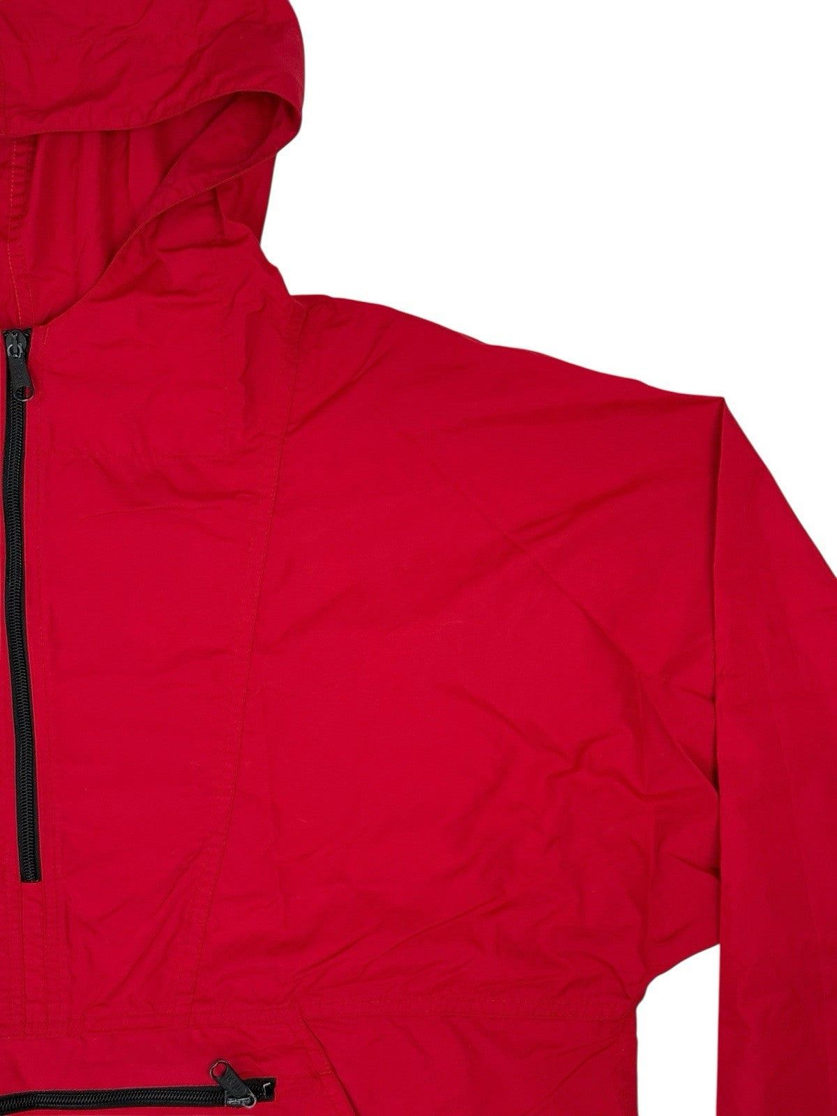 LL Bean Retro Red Pullover Anorak Poncho Large