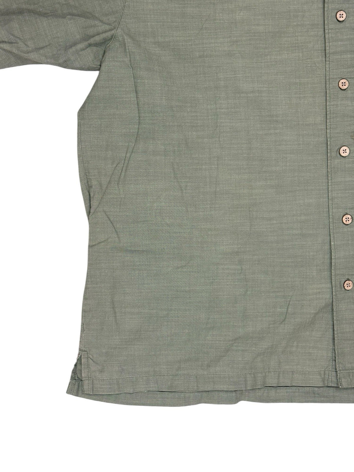 Wrangler Green Short Sleeve Button Up Top XL