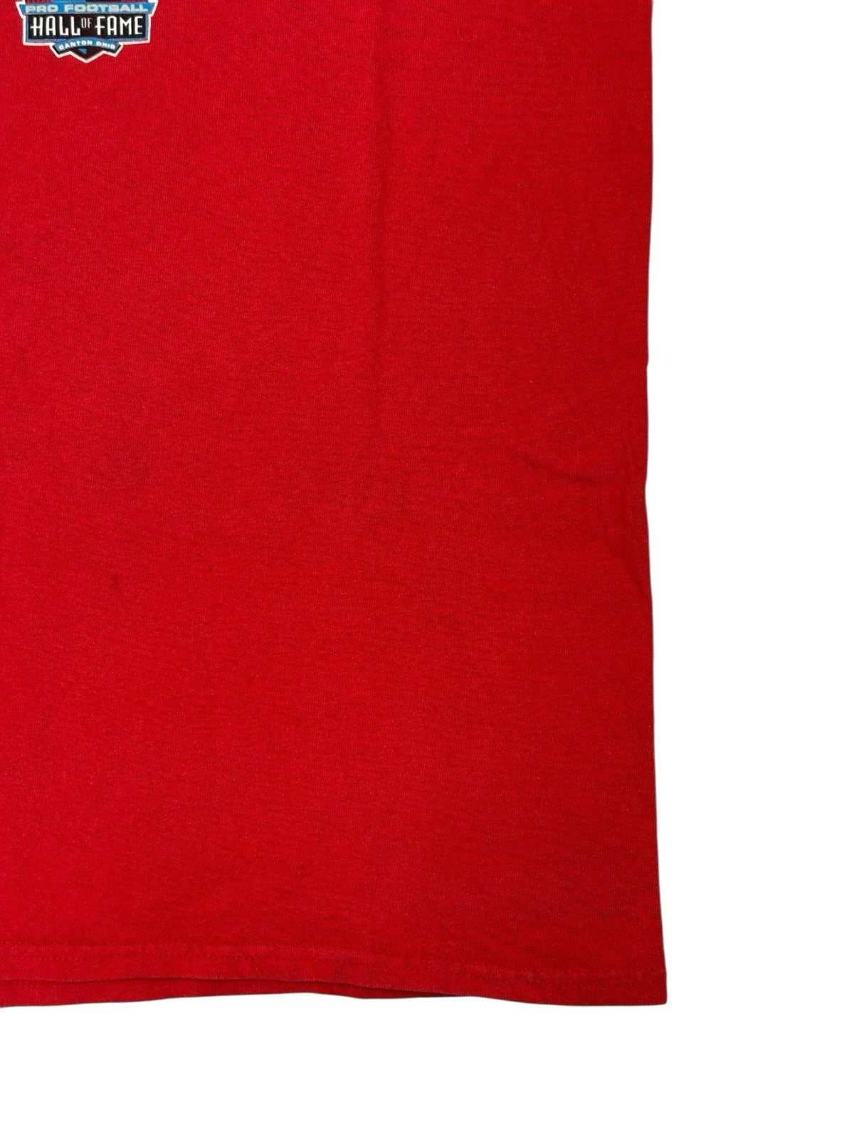 Retro Majestic Red Pro Football Hall of Fame Top Small