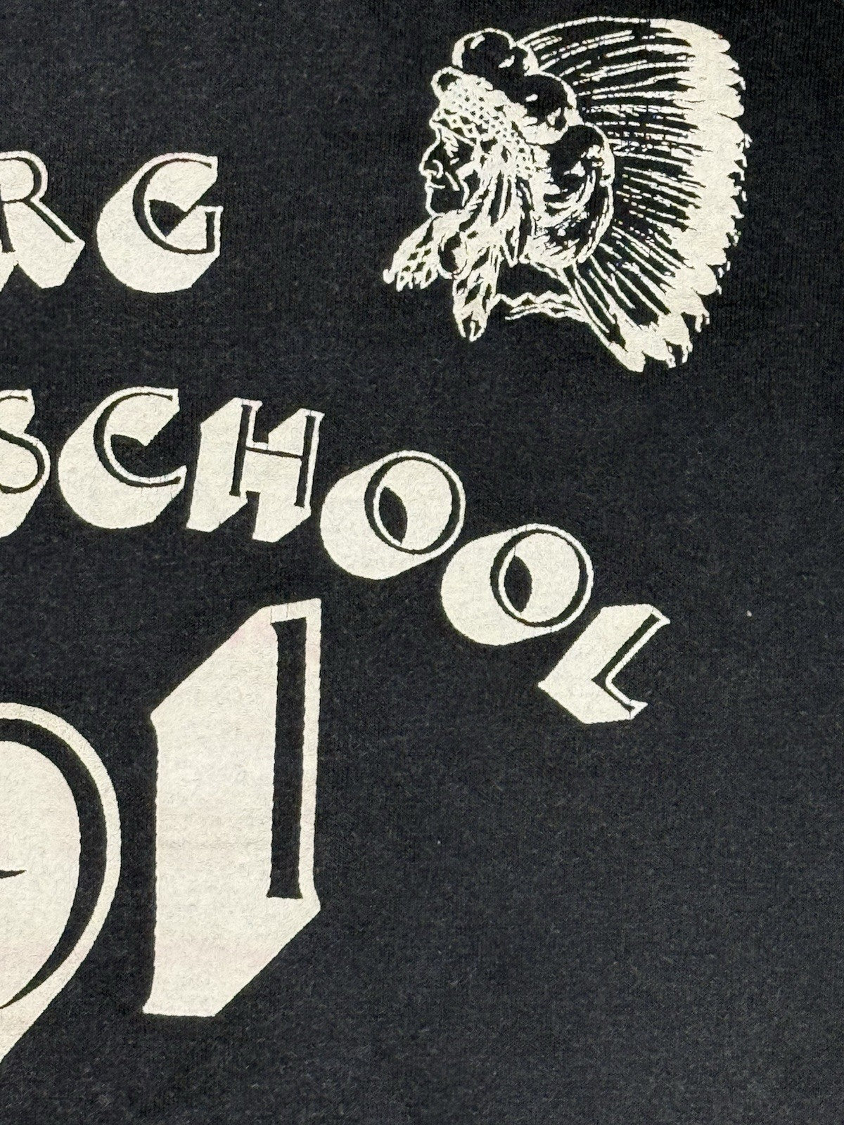 Screen Stars Black Vintage Parkersburg 91 Top 2XL