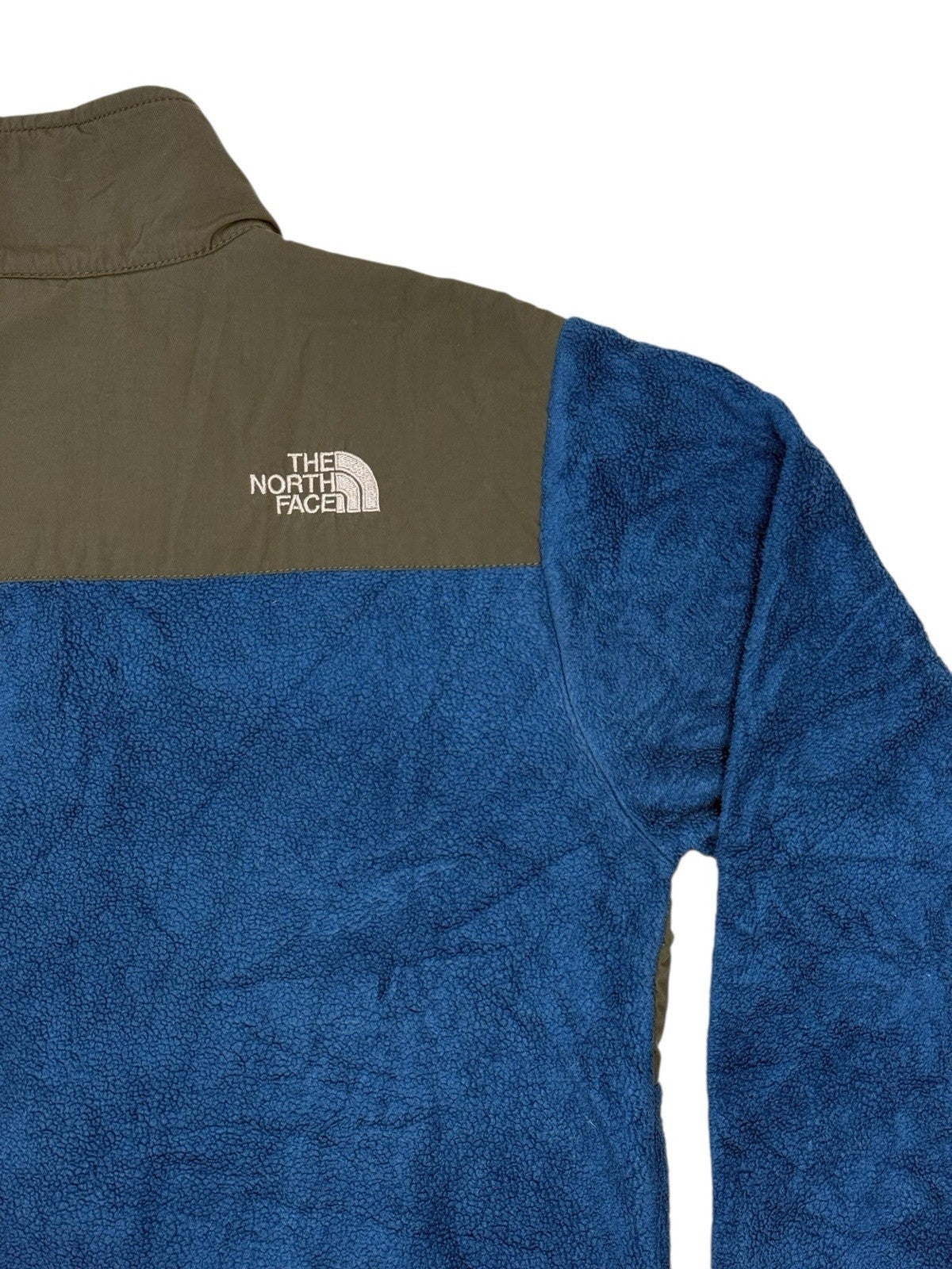 The North Face Blue Grey Fleece Zip Jacket Boys Large