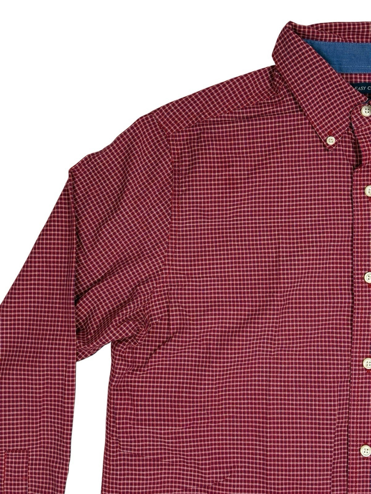 Chaps Red Check Collared Shirt Medium