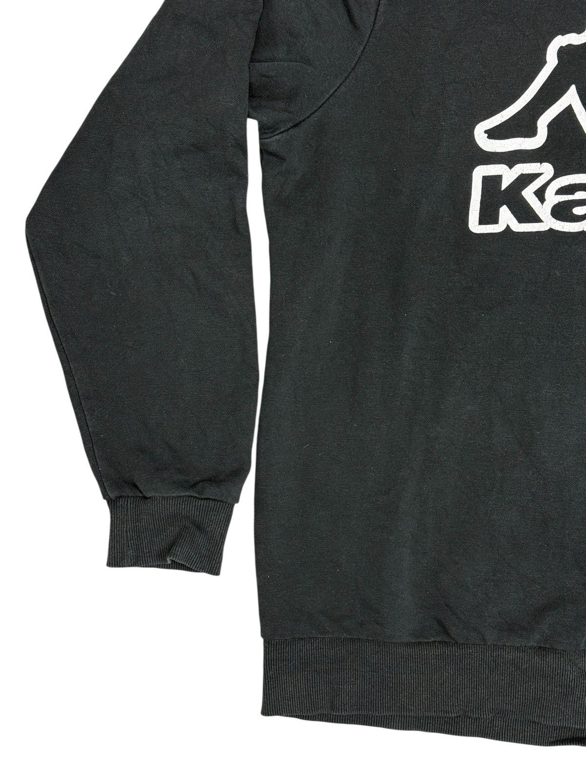 Kappa Black Big Logo Hoodie Medium