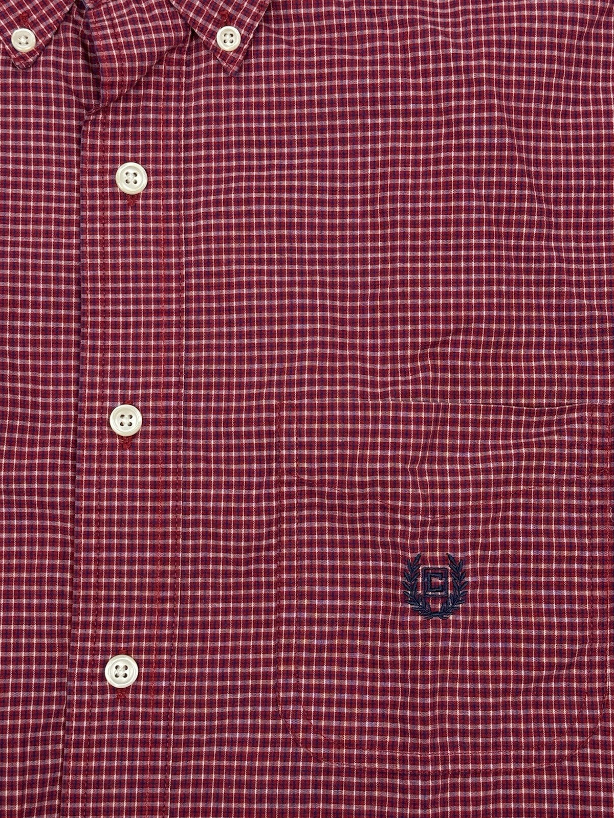 Chaps Red Check Collared Shirt Medium