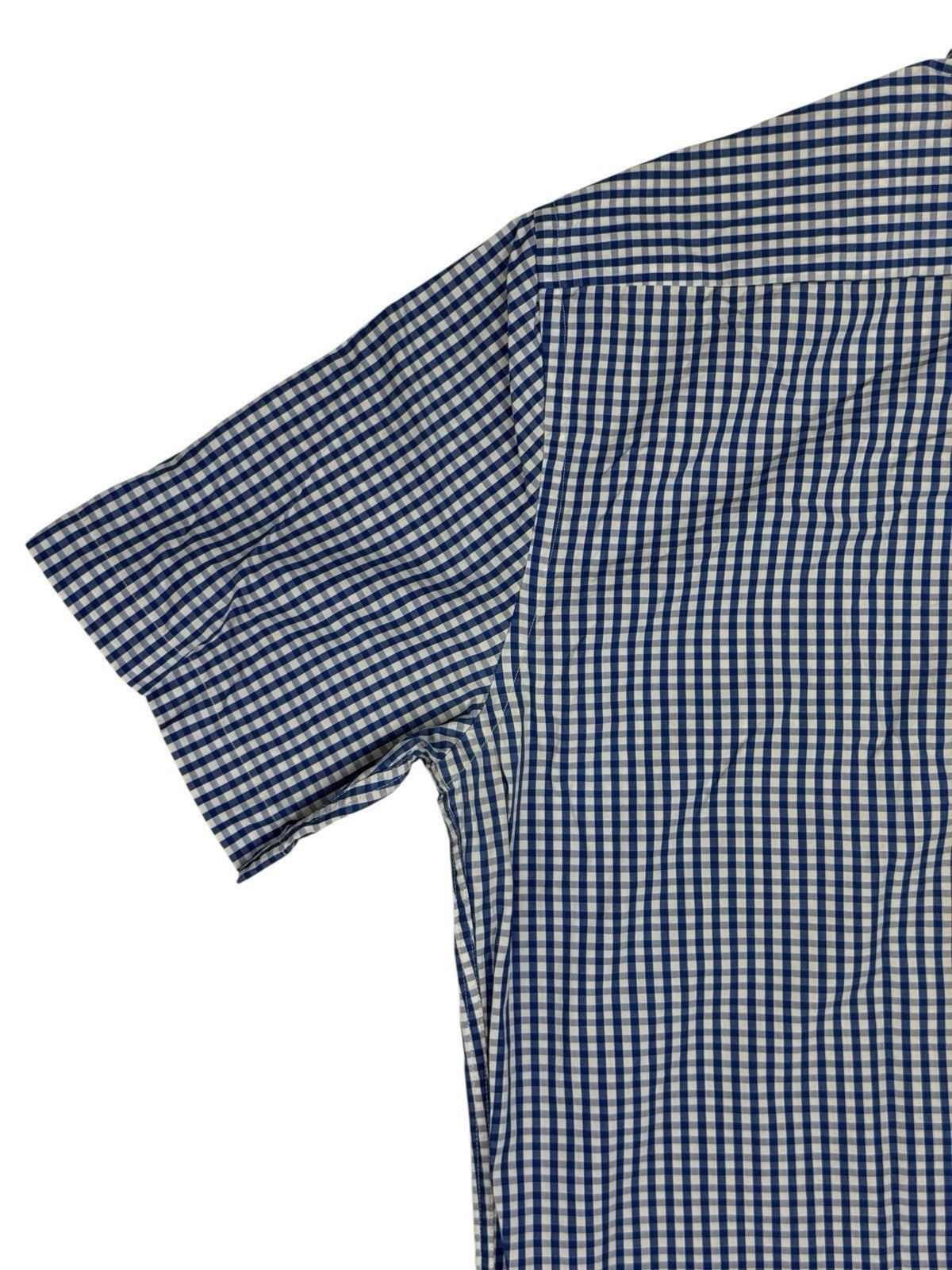 Tommy Hilfiger Blue Check Short Sleeve Shirt Large