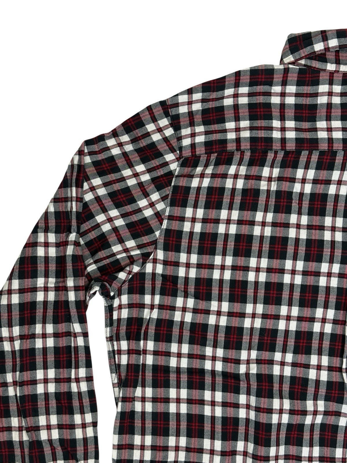 Chaps Red Plaid Cotton Collared Shirt XL