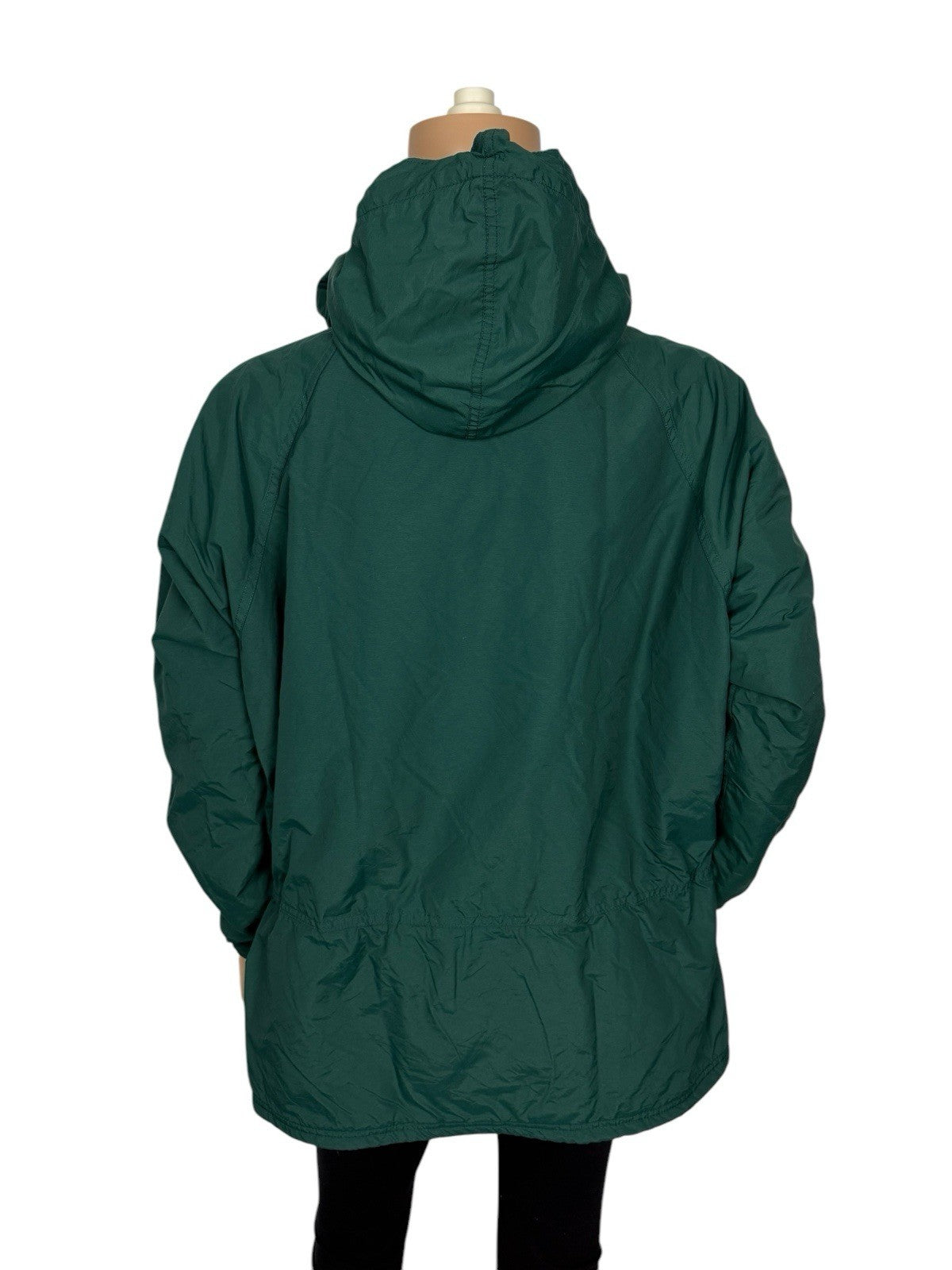 LL Bean Vintage Green Thinsulate Anorak Poncho Large