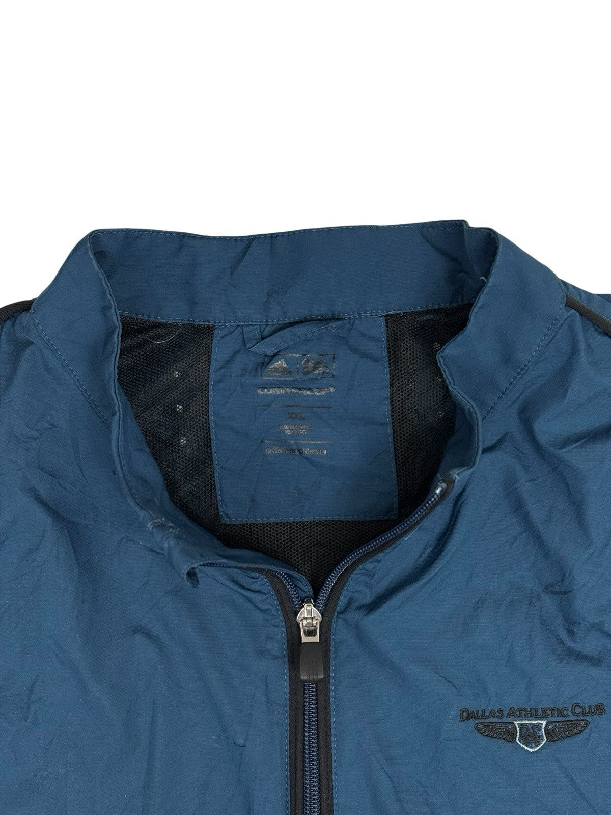 Adidas Blue Climaproof Dallas Athletic Club Zip Jacket 2XL
