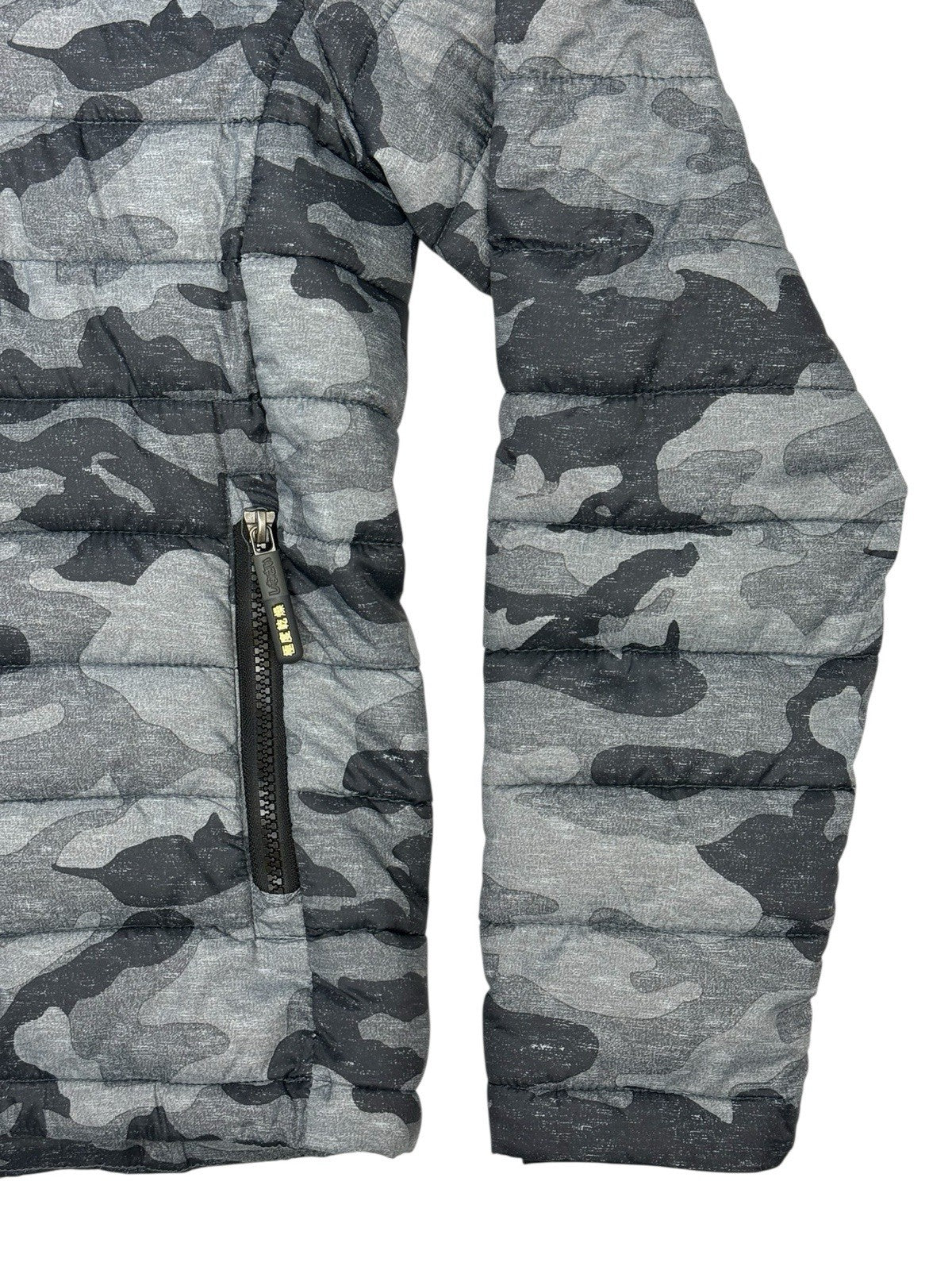 Superdry Grey Camo Fuji Puffer Jacket Medium