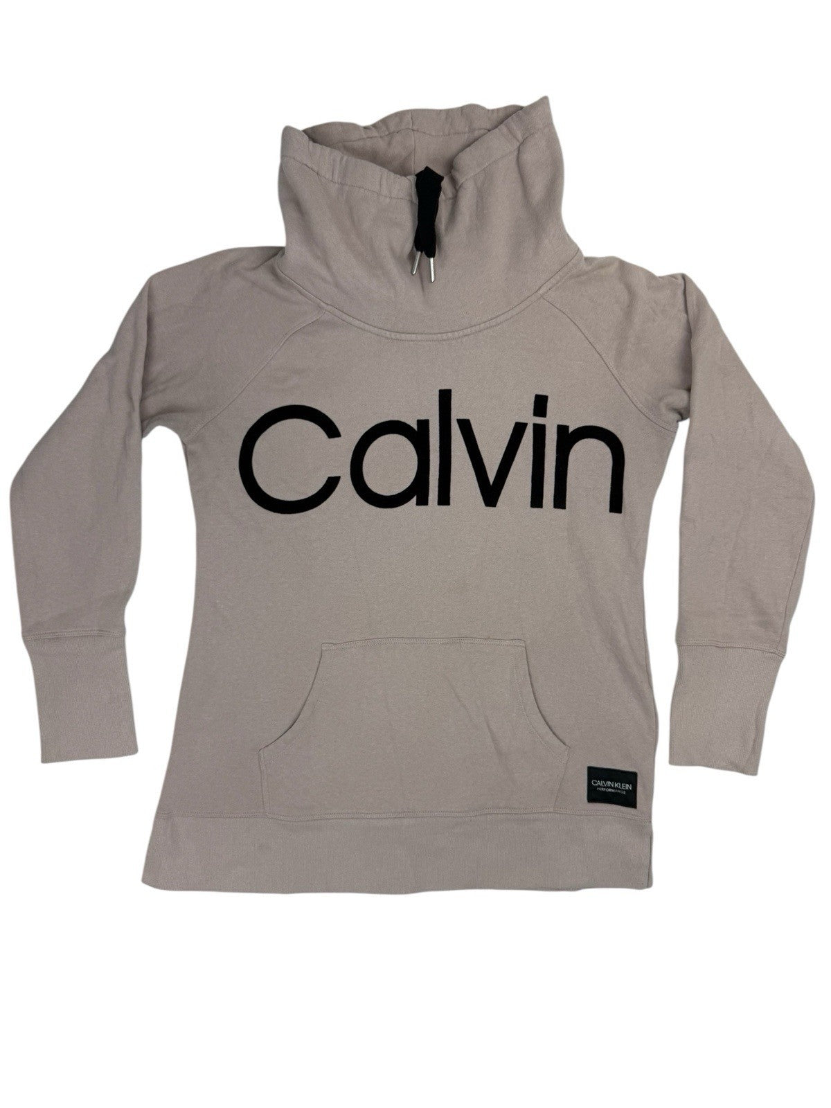 Calvin Klein Pink Performance High Neck Jumper Large