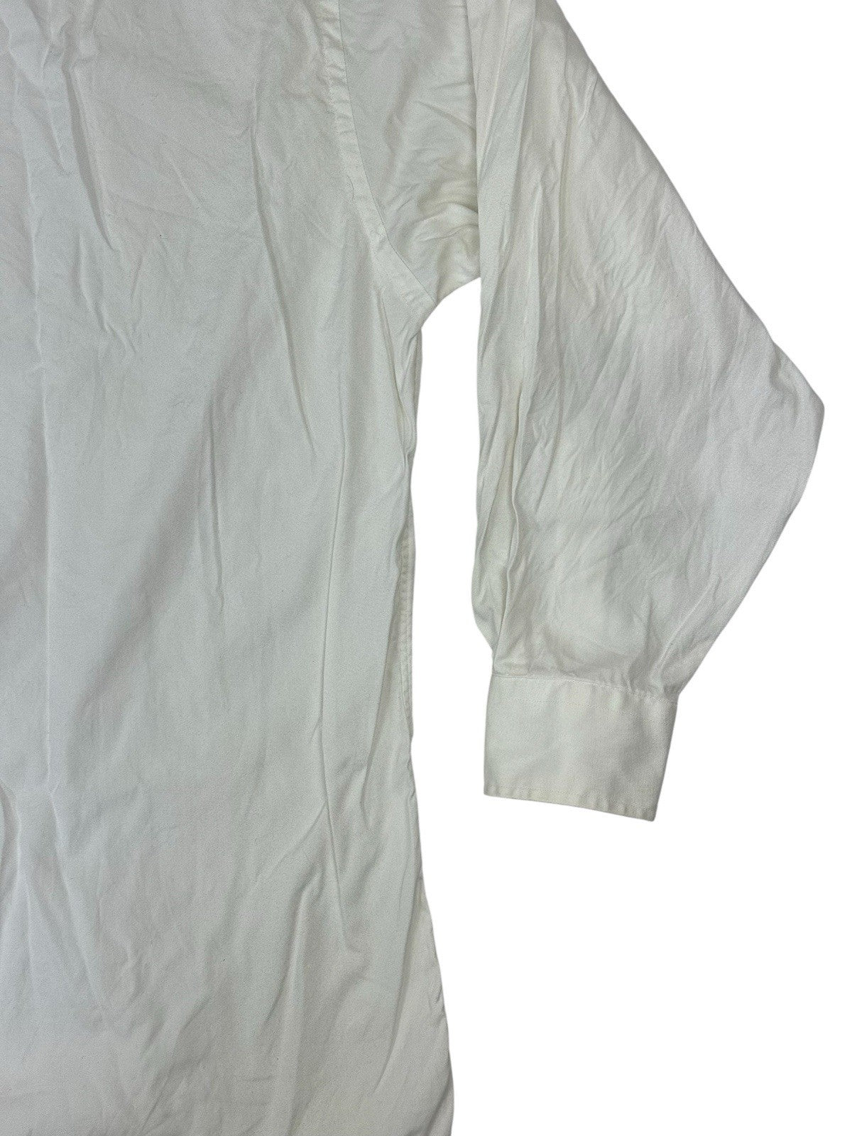 Tommy Hilfiger Vintage White Gold Crest Shirt Medium (15" Collar)