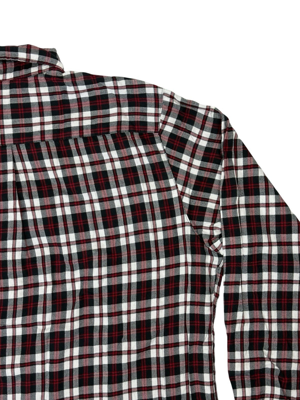 Chaps Red Plaid Cotton Collared Shirt XL