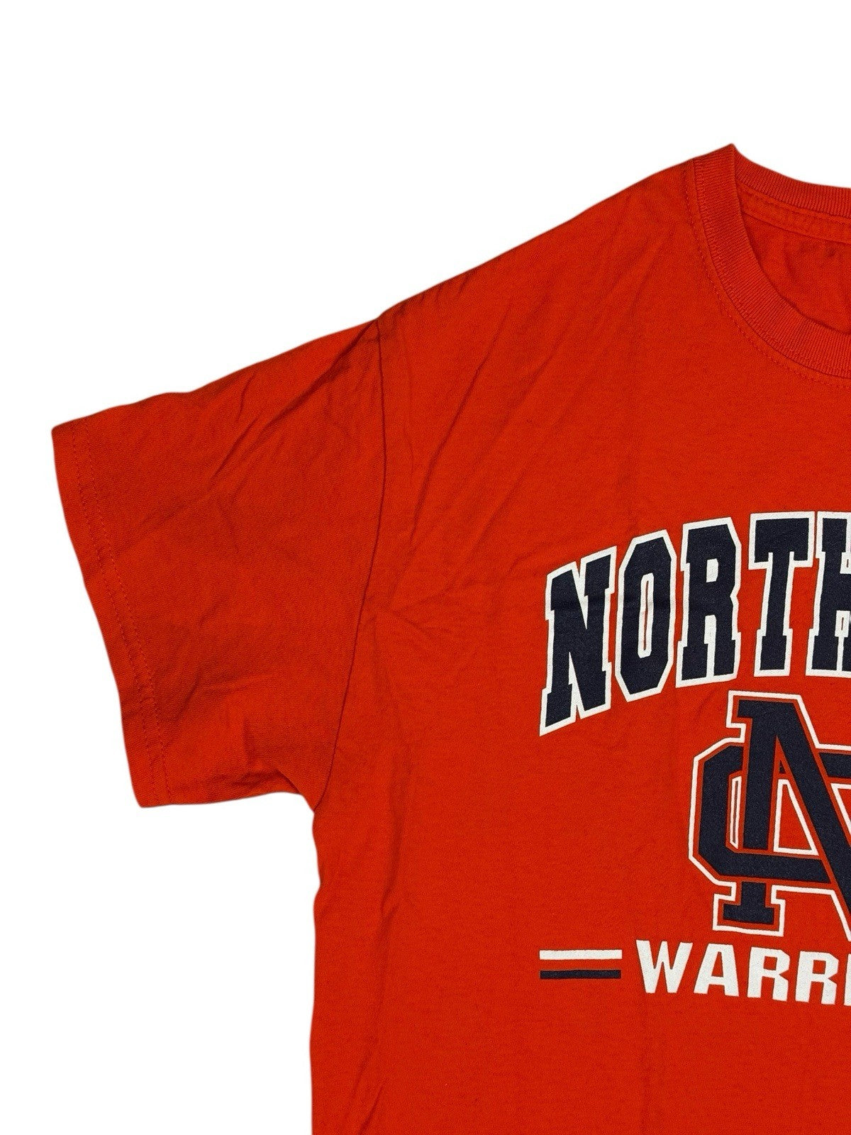 Retro Orange North Cobb Warriors American Sports Top Medium