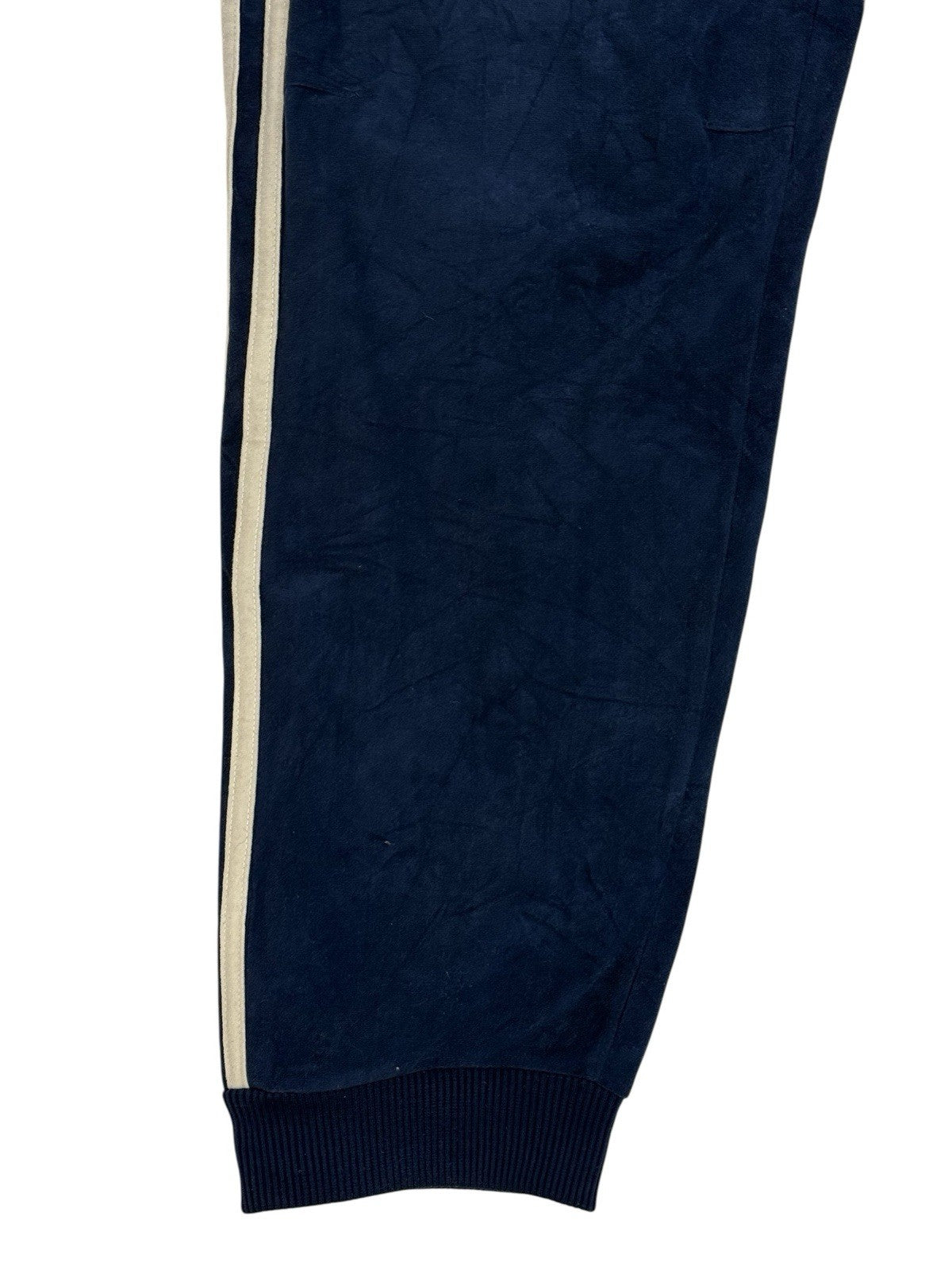 Adidas Vintage Blue Velour Tracksuit Bottoms XL 40W