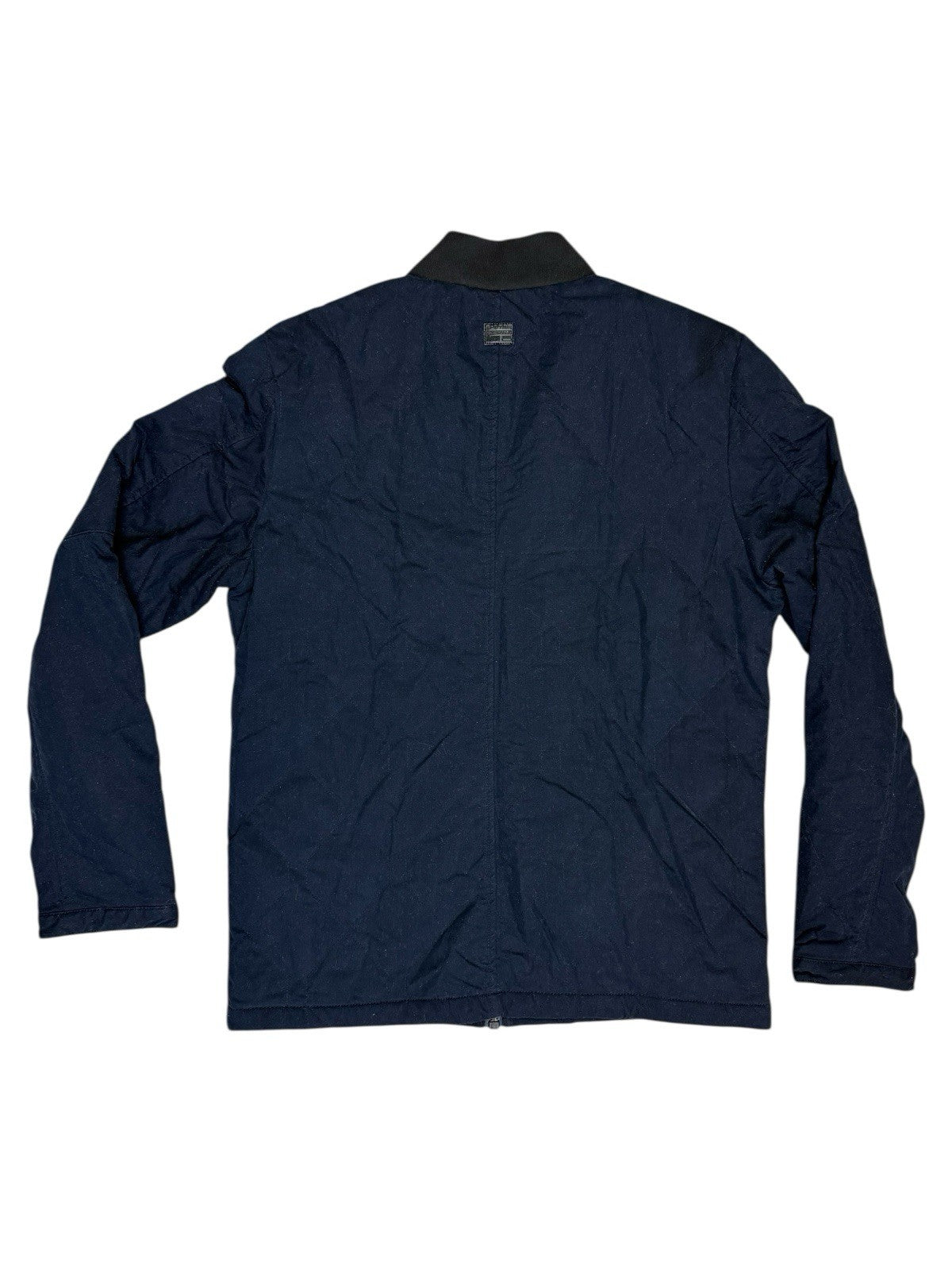 G Start Raw Blue Quilted Zip Bomber Jacket Medium