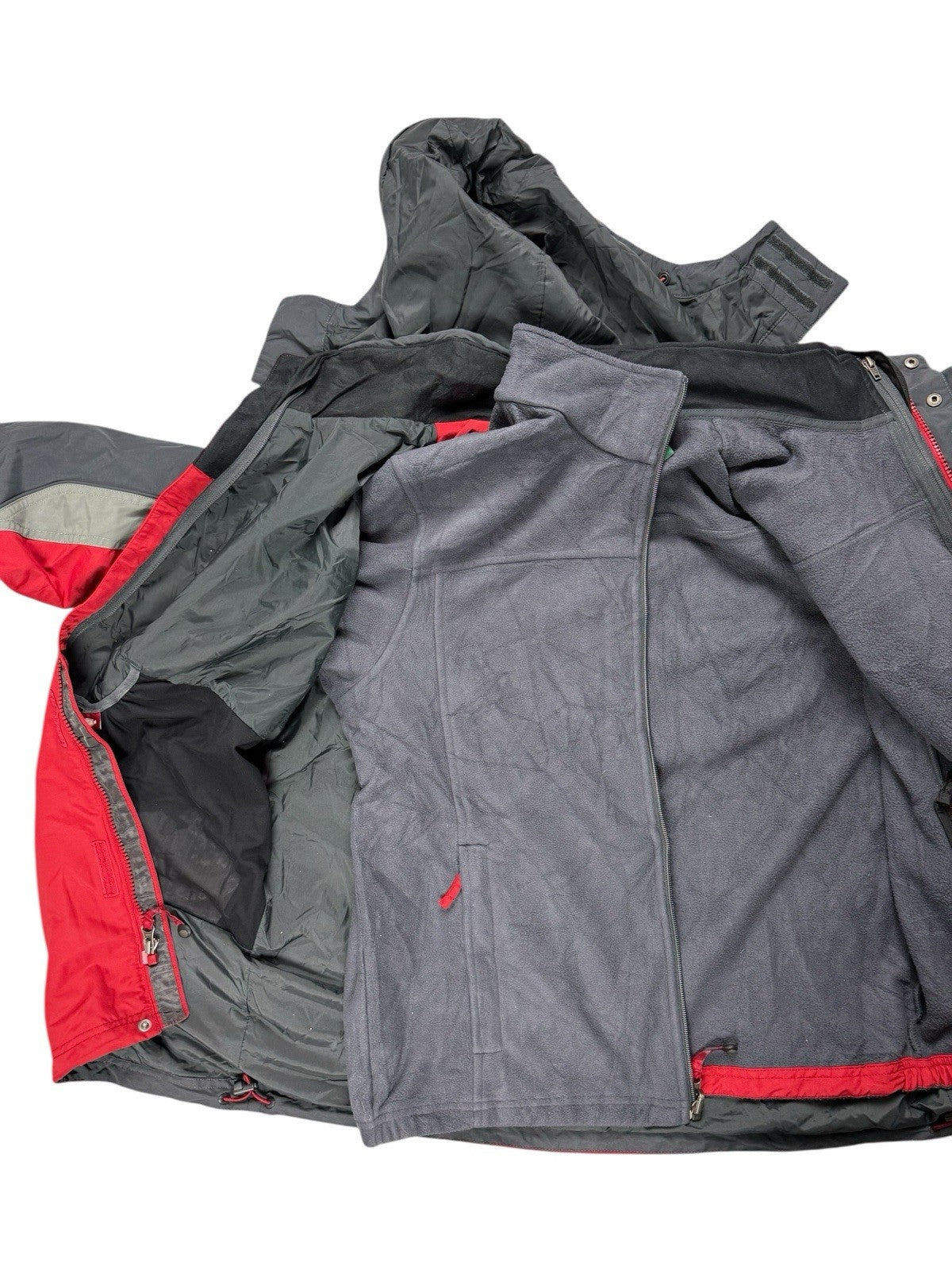 LL Bean Red 3-in-1 Jacket Medium