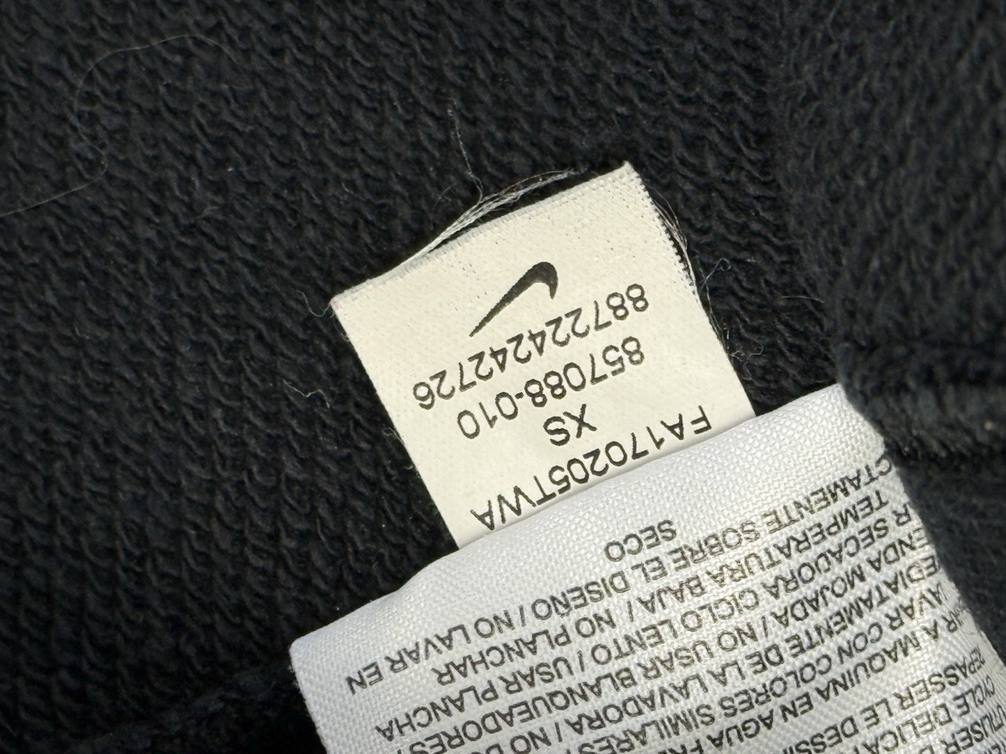 Nike Archive Black Printed Retro Jumper XS