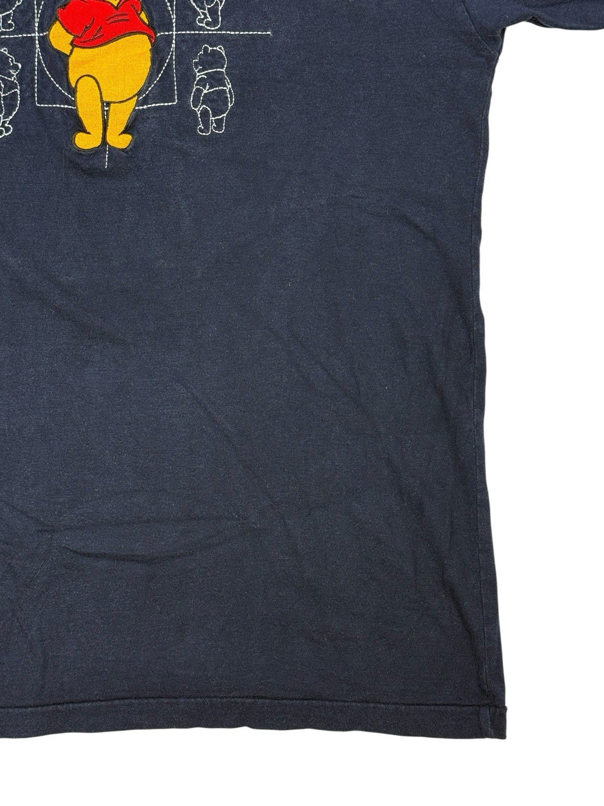 Disney Vintage Blue Winnie the Pooh Embroidered Top Large