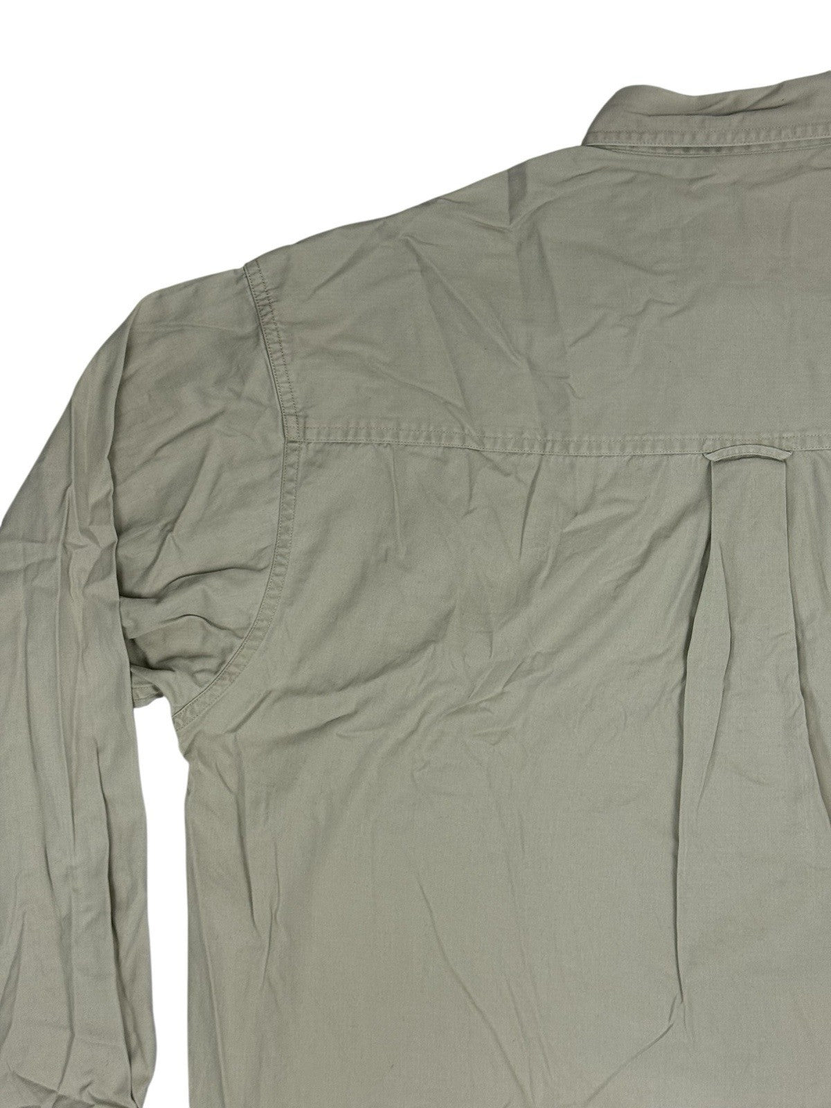 Chaps Ralph Lauren Retro Beige Cotton Shirt Medium