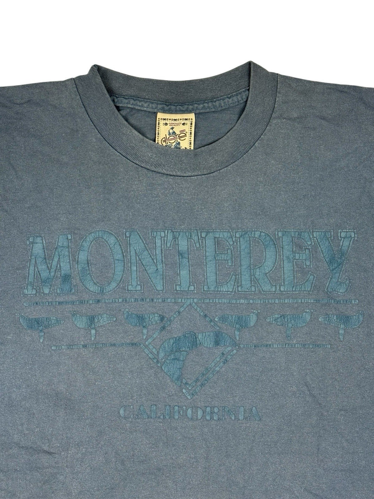 Retro Alore Blue Monterey California Cotton Top XL