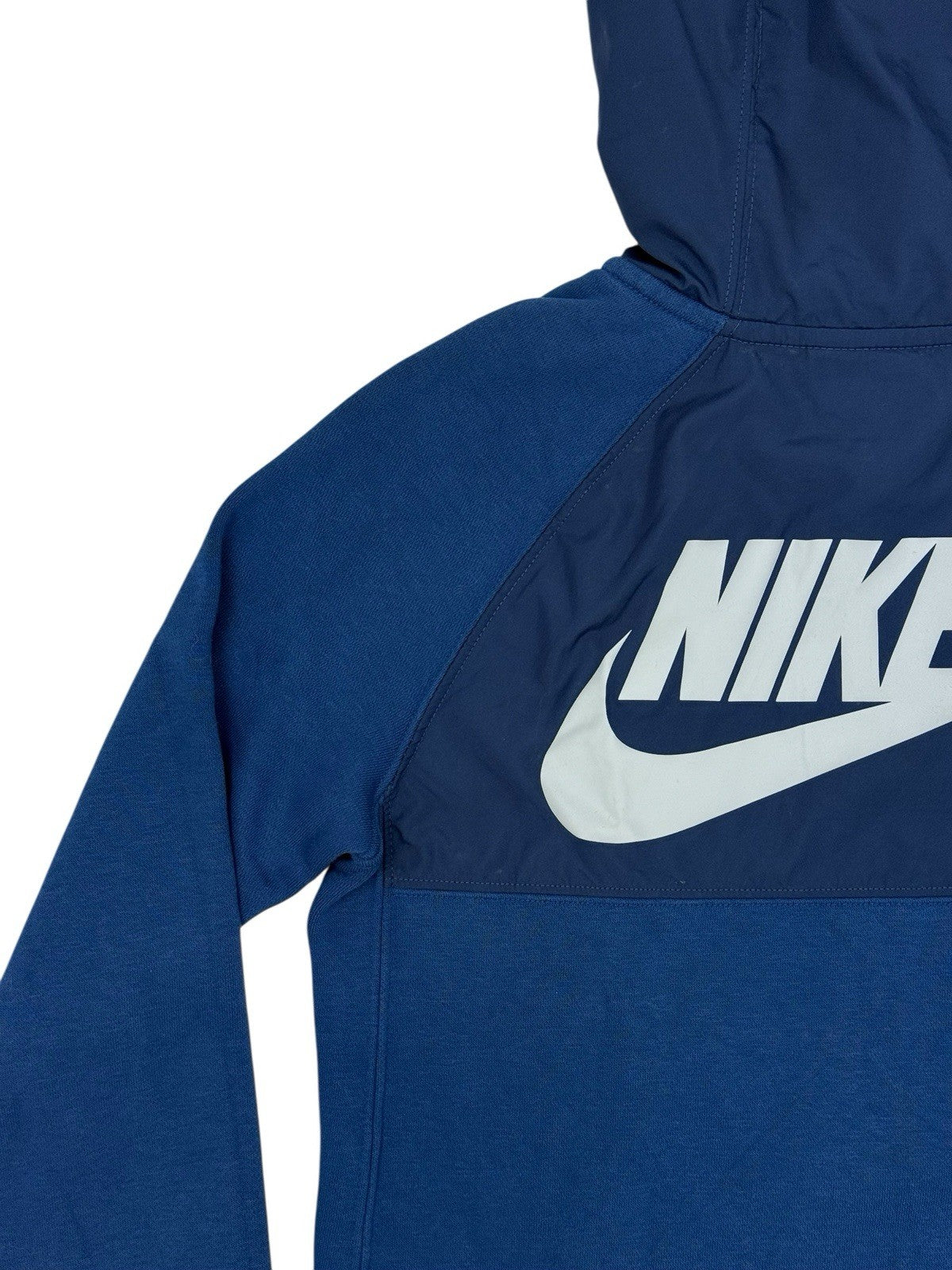 Nike Blue Zip Hooded Jacket Size Youth Medium
