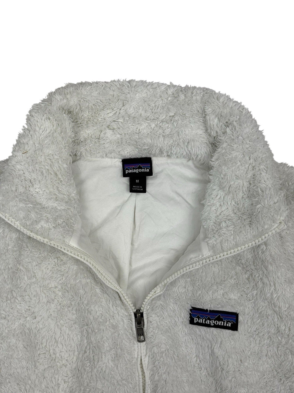 Patagonia White Los Gatos Fleece Gillet Bodywarmer Medium