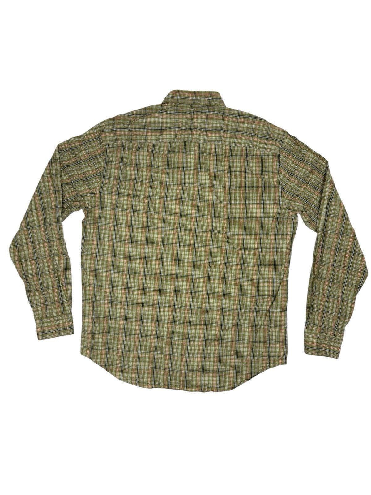 Dockers Green Plaid Collared Shirt XL