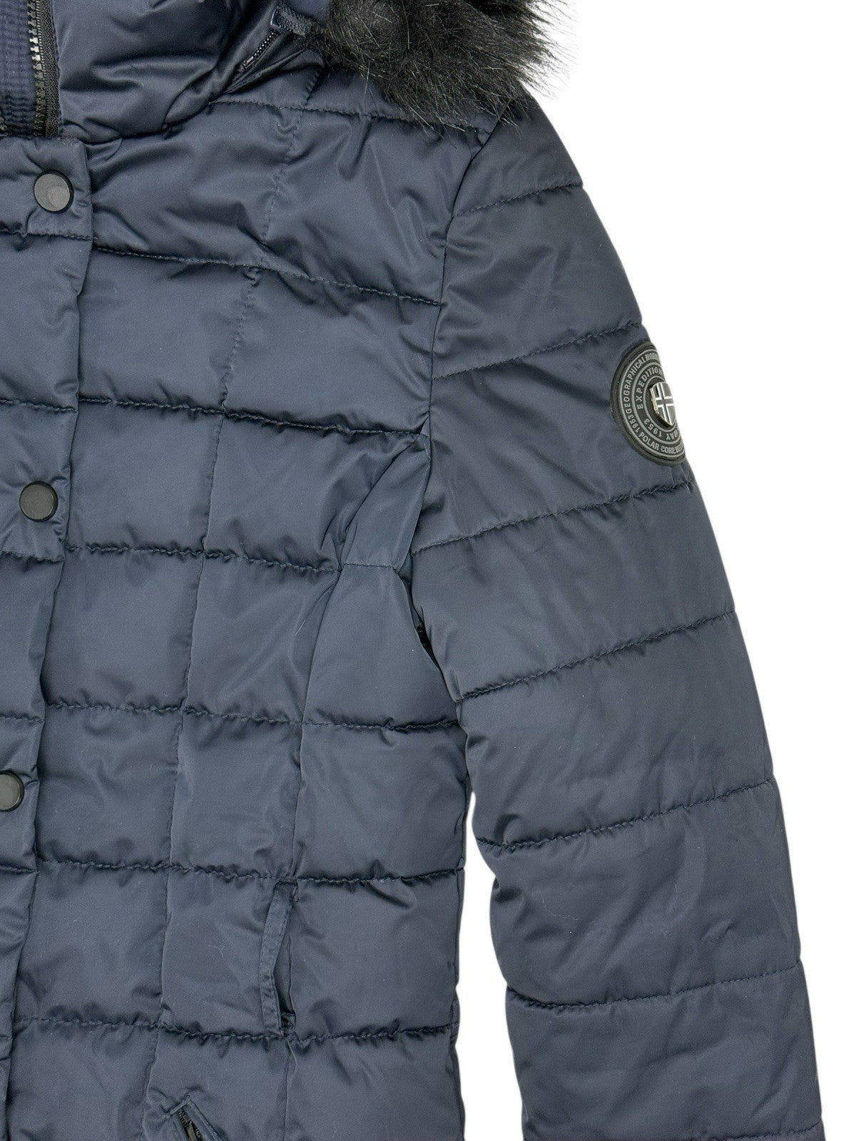 Geographical Norway Blue Puffer Jacket Size 10